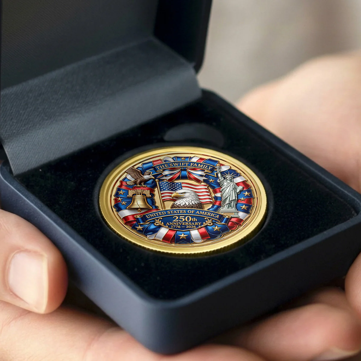 250th Anniversary Gifts For Family - Personalized Commemorative Coin - Image 5
