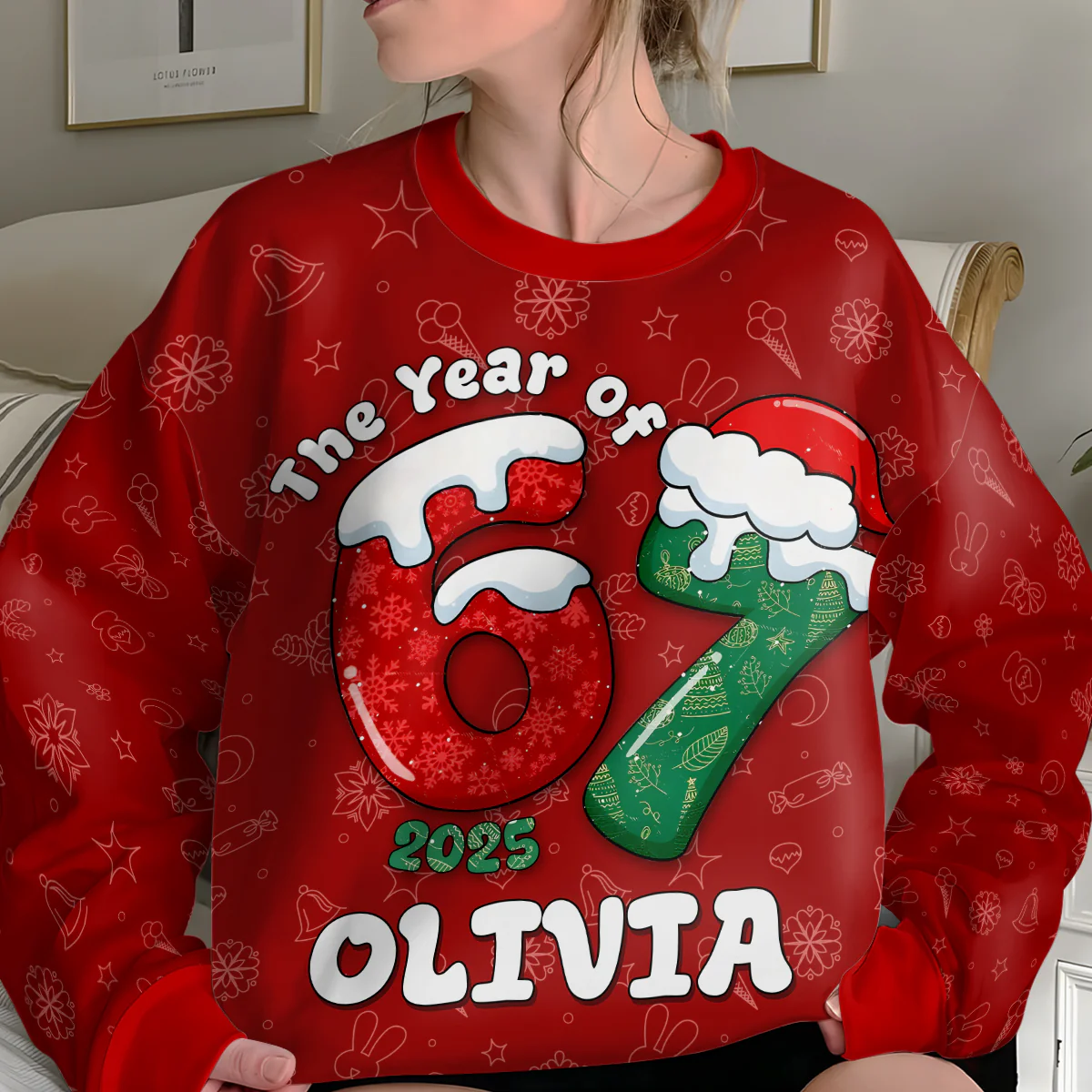 67 Six Seven Kids' Slang  - Personalized 3D Sweatshirt - Image 4