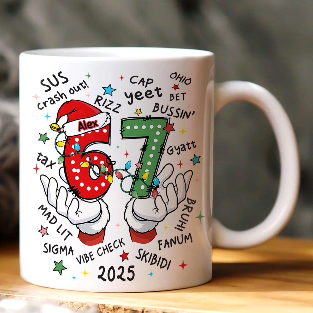 67 Six Seven - Personalized Ceramic Coffee Mug