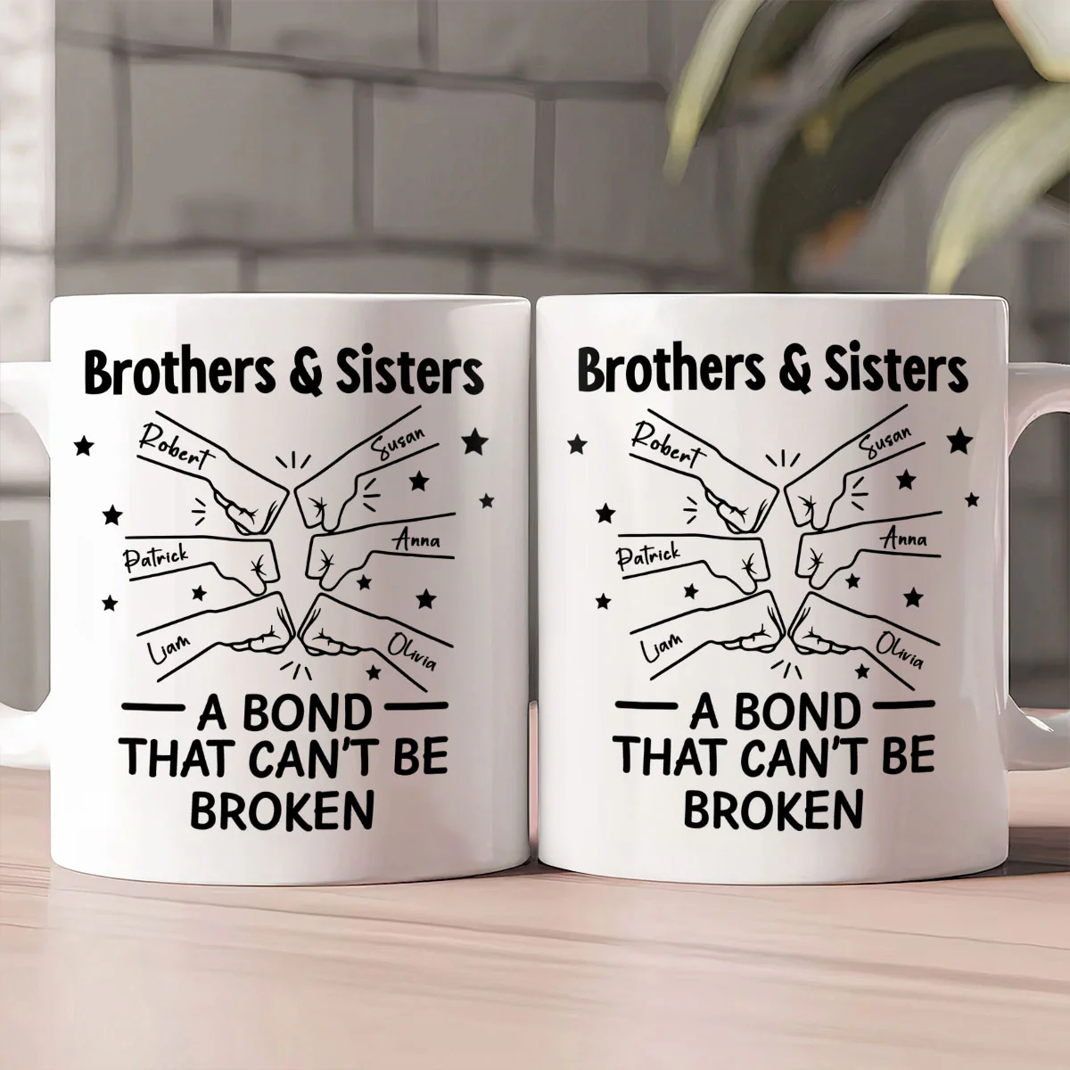 A Bond That Can't Be Broken - Personalized Ceramic Coffee Mug - Image 2
