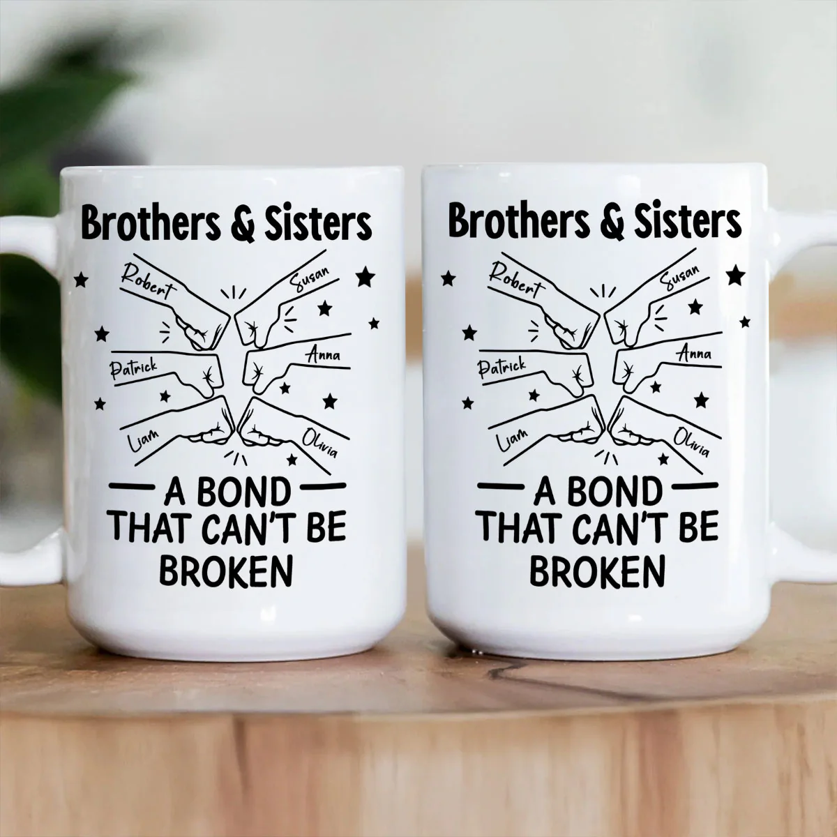 A Bond That Can't Be Broken - Personalized Ceramic Coffee Mug - Image 3