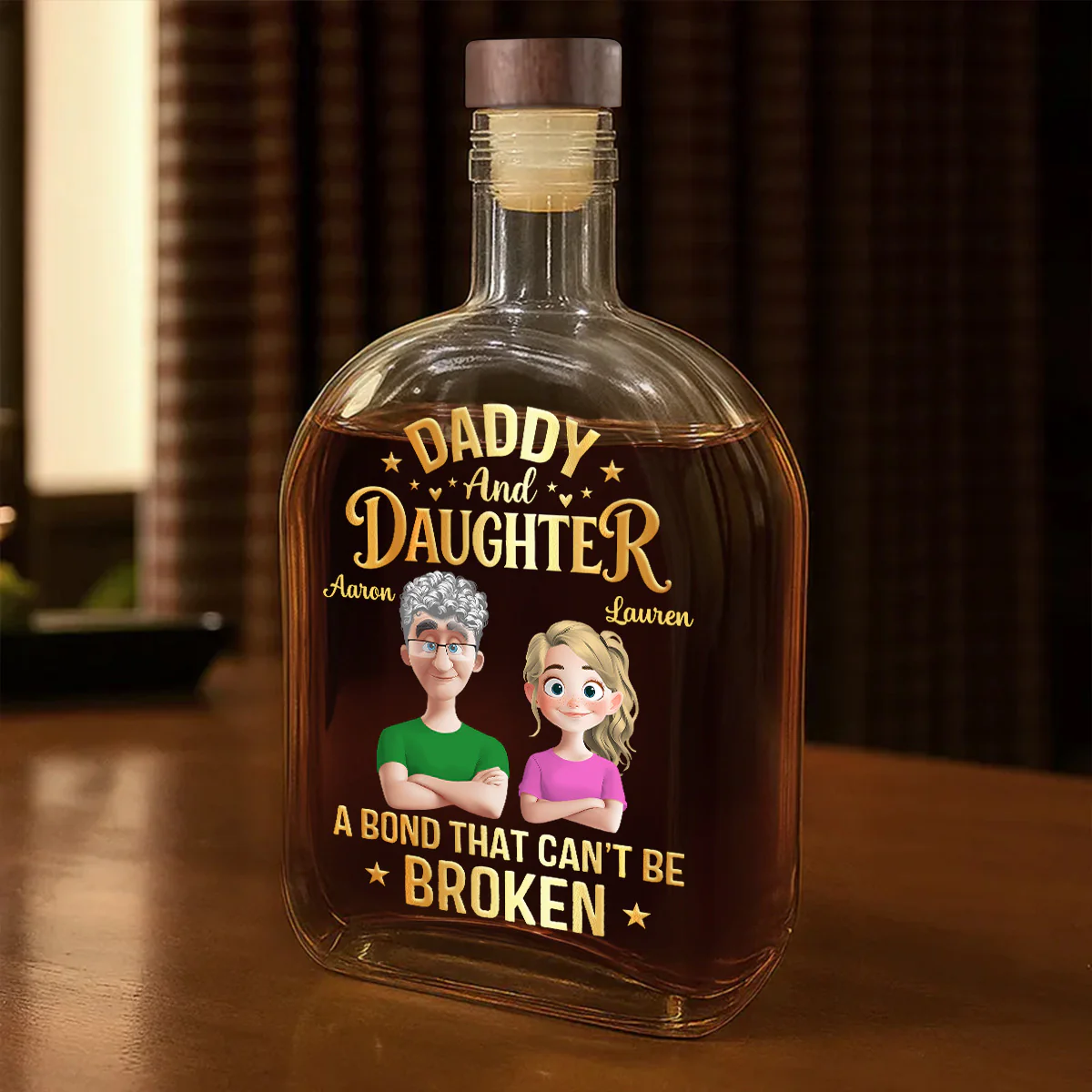 A Bond That Can’t Be Broken - Personalized Whiskey Bottle - Image 7