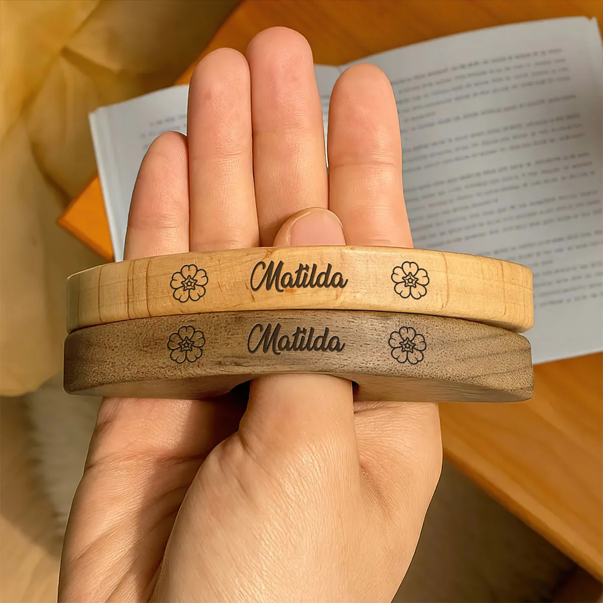 A Book A Day Keeps Reality Away - Personalized Book Page Holder - Image 4
