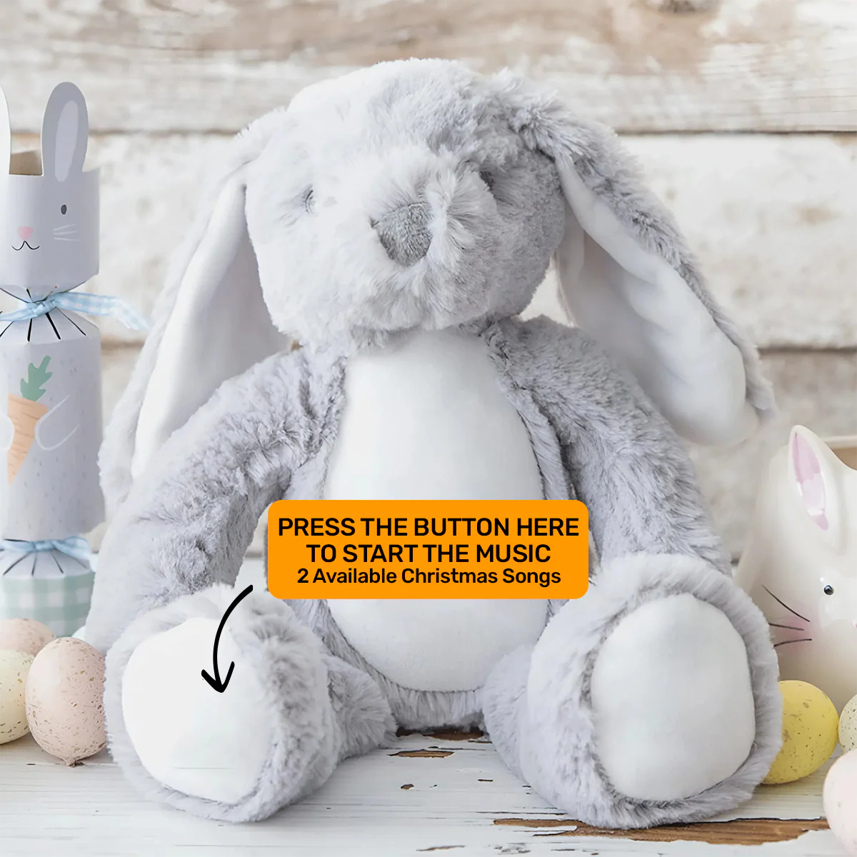 Happy Easter - Personalized Stuffed Bunny - Image 10