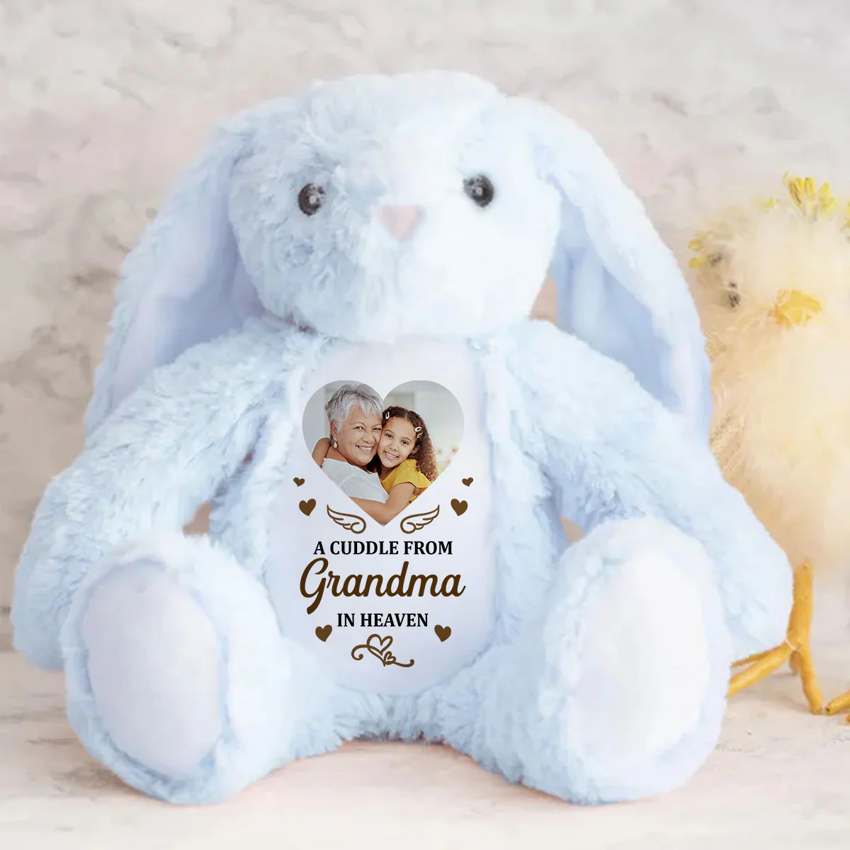 A Cuddle From Heaven - Personalized Stuffed Bunny - Image 4