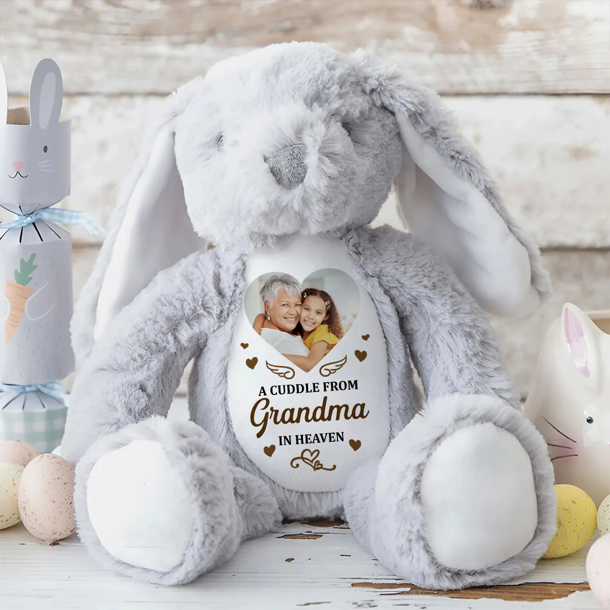 A Cuddle From Heaven - Personalized Stuffed Bunny - Image 8