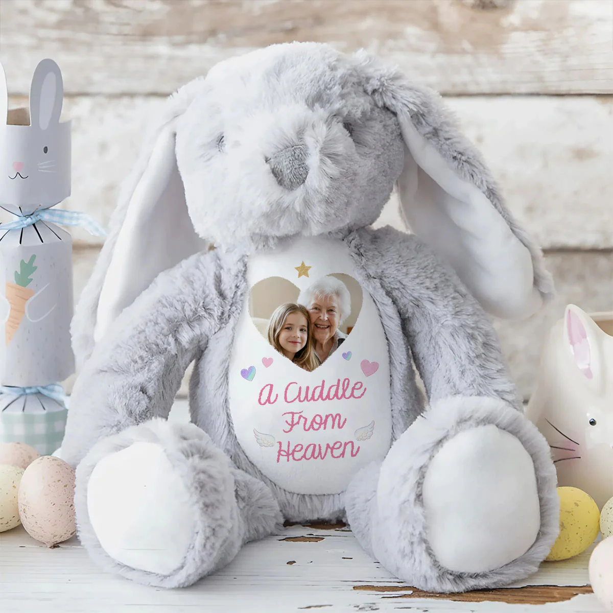 A Cuddle From Heaven - Personalized Stuffed Bunny - Image 8