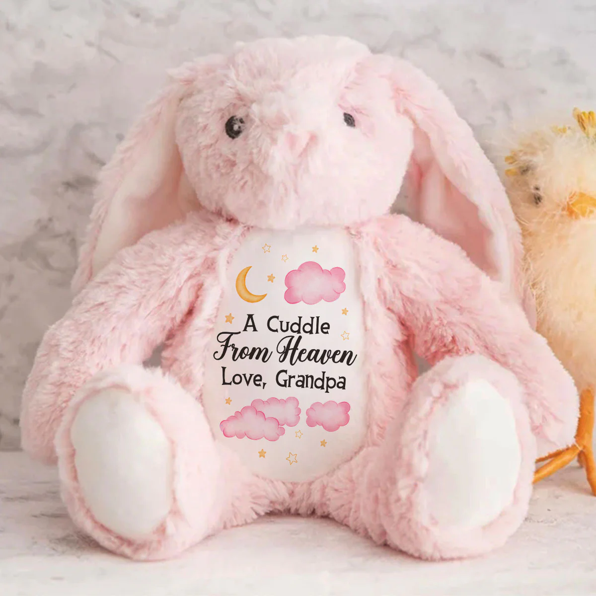 A Cuddle From Heaven When You Need It Most - Personalized Stuffed Bunny - Image 6