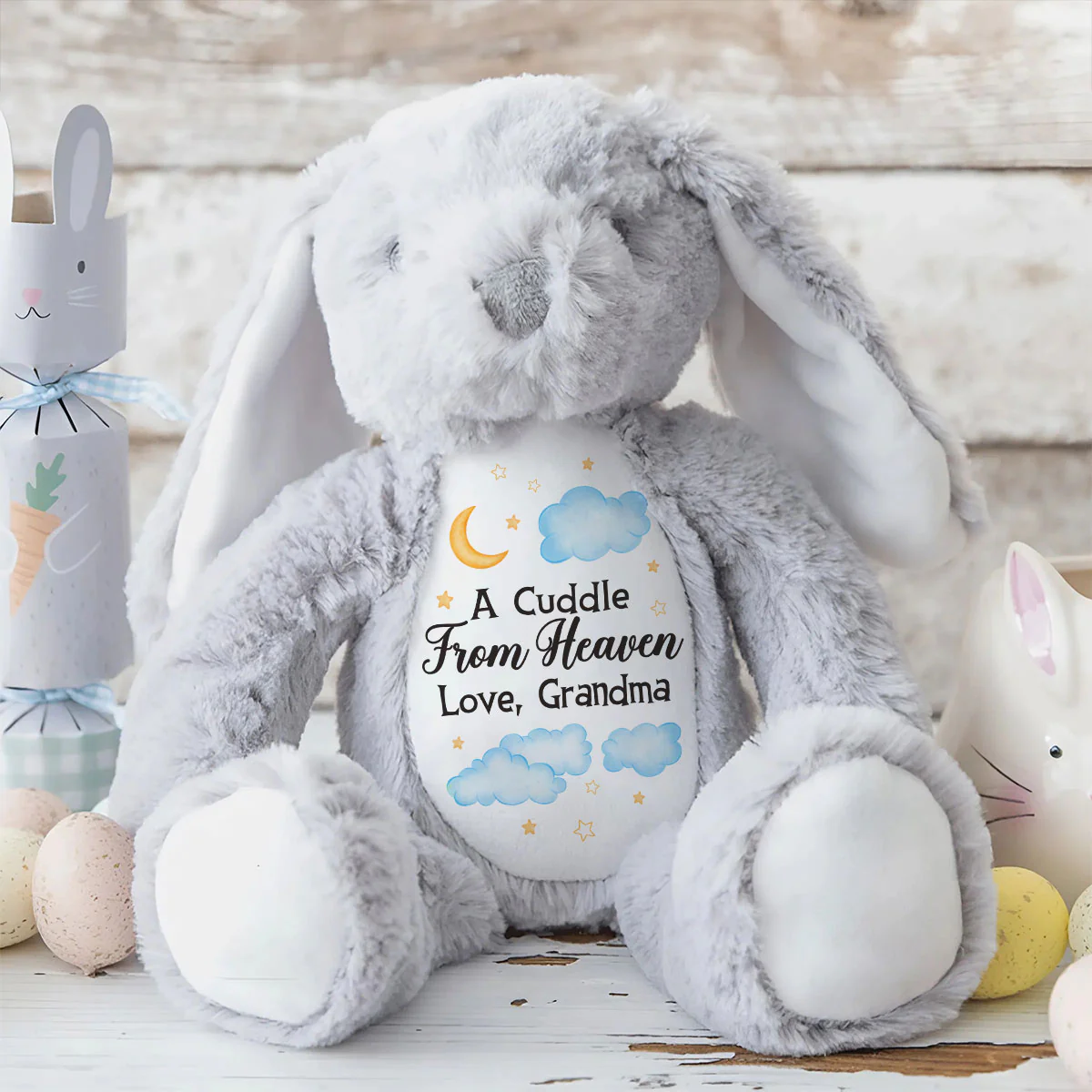 A Cuddle From Heaven When You Need It Most - Personalized Stuffed Bunny - Image 8