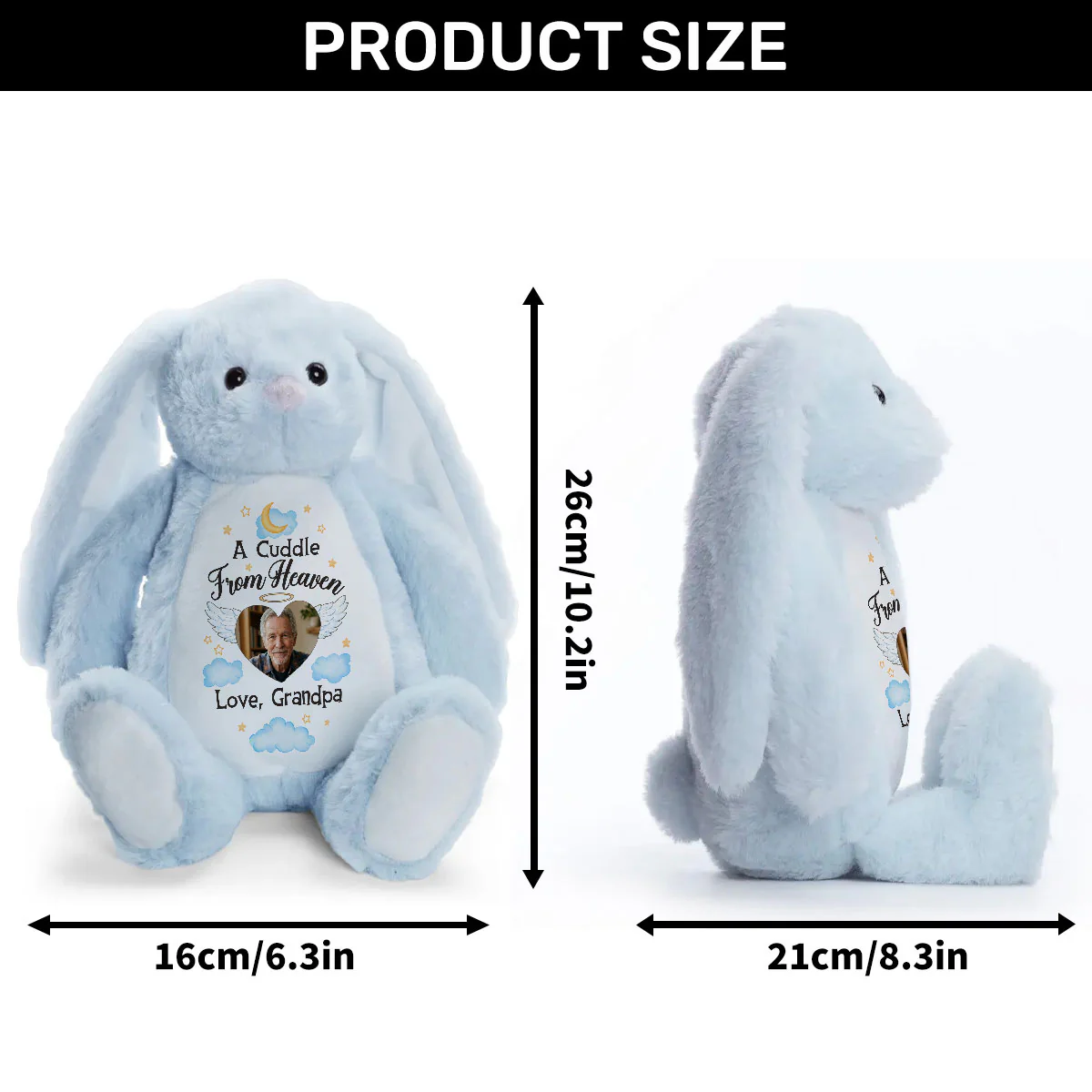 A Cuddle From Heaven When You Need It Most - Personalized Stuffed Bunny - Image 9