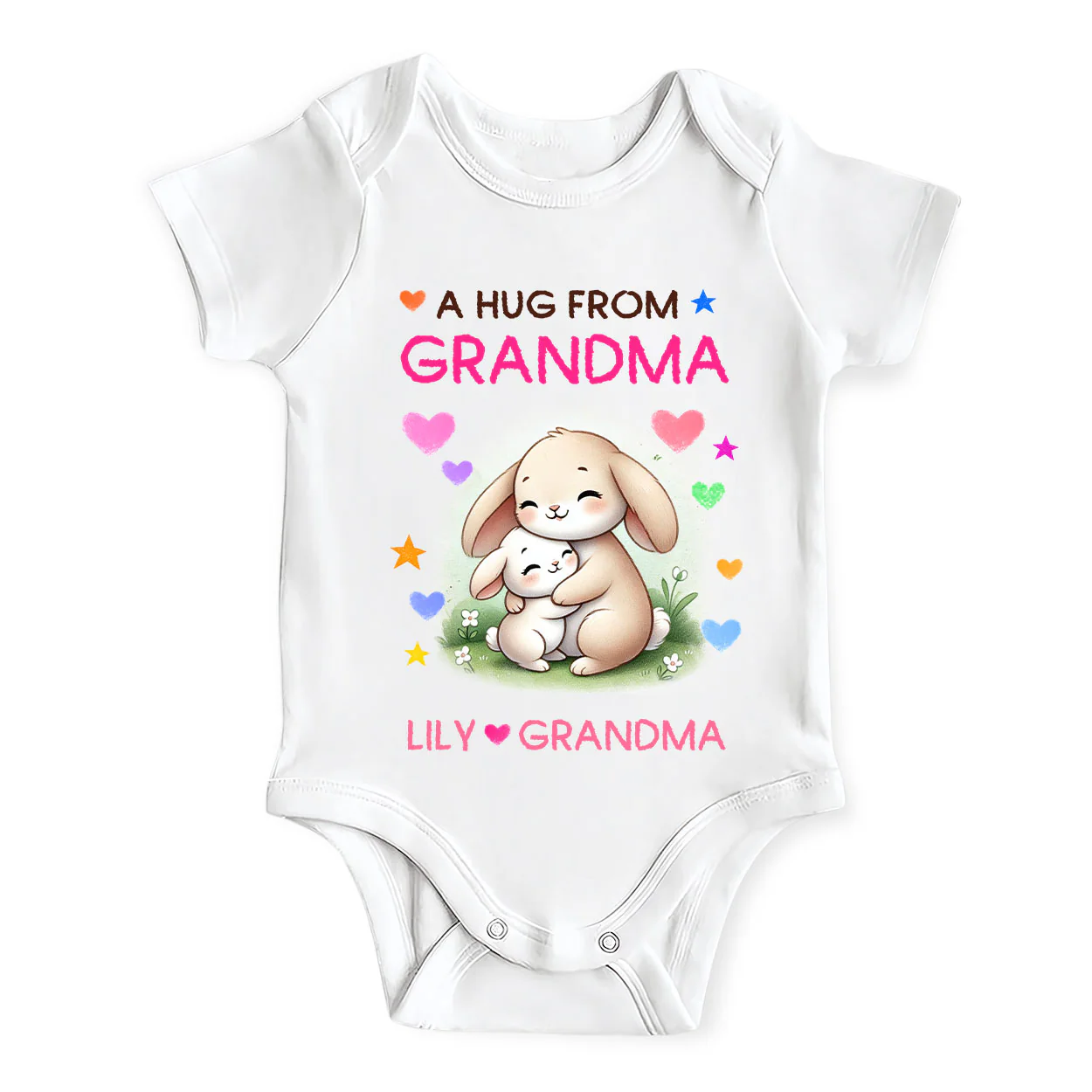 A Hug From Grandma - Personalized Baby Onesie