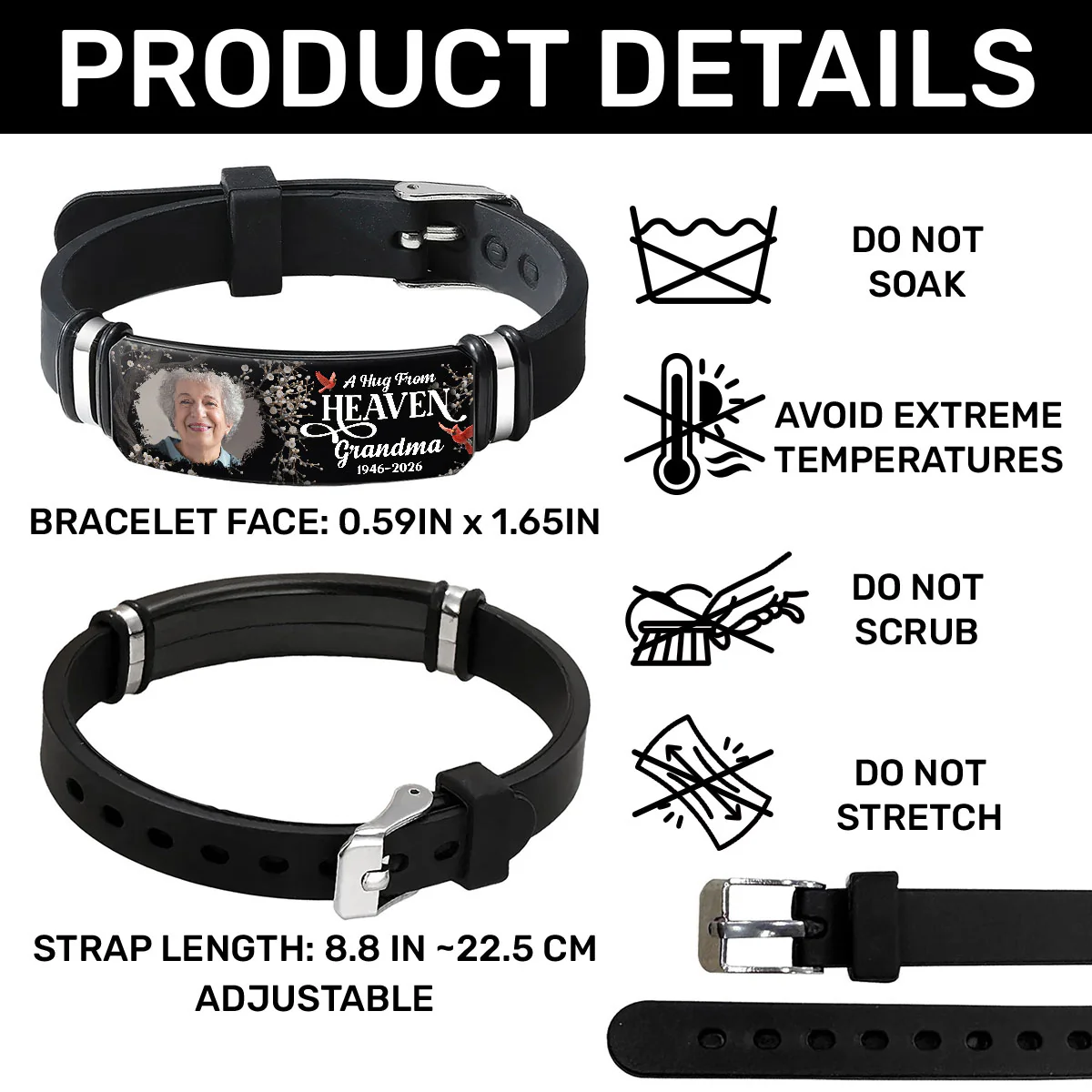 A Hug From Heaven - Personalized Bracelet - Image 7