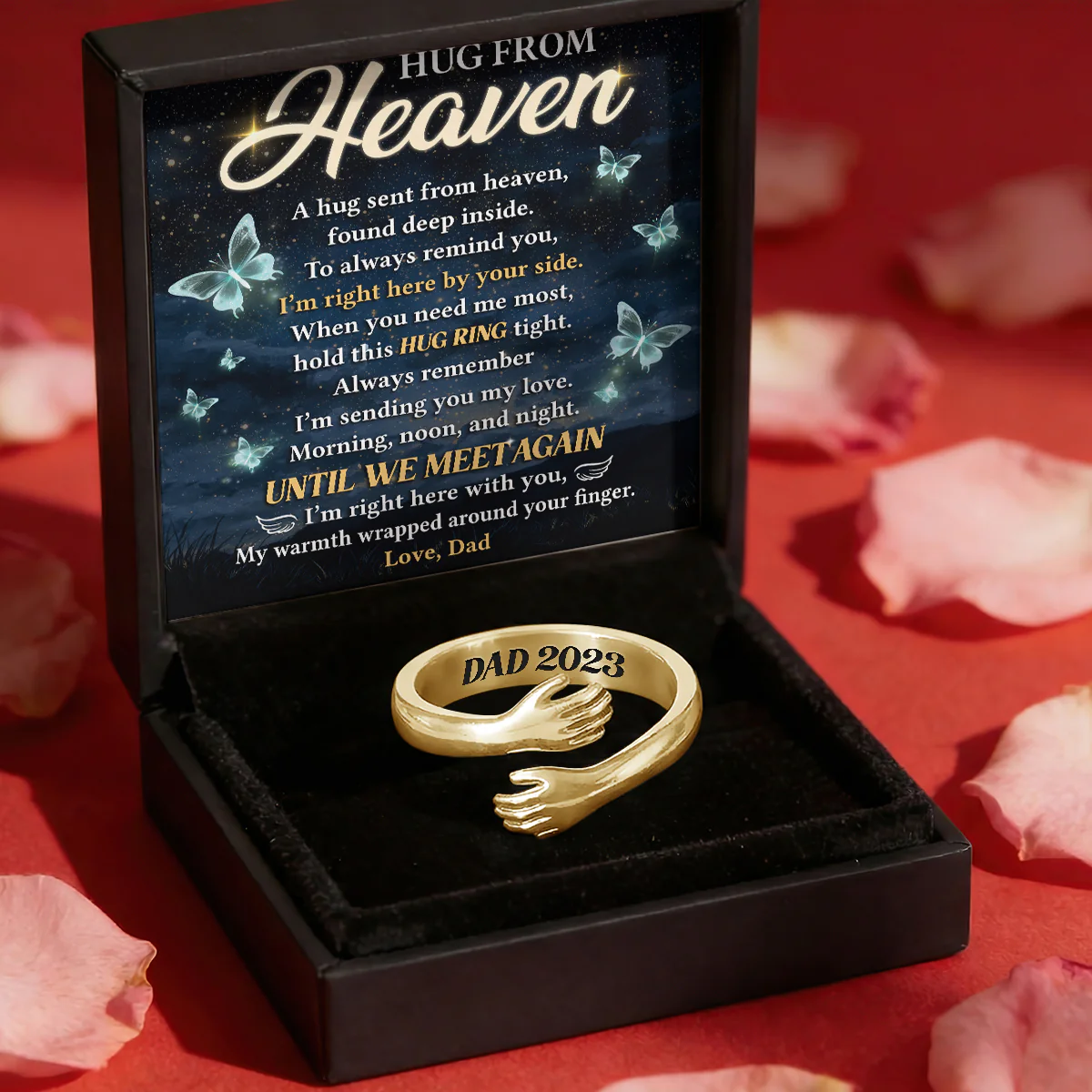 A Hug From Heaven - Personalized Hug Ring - Image 2