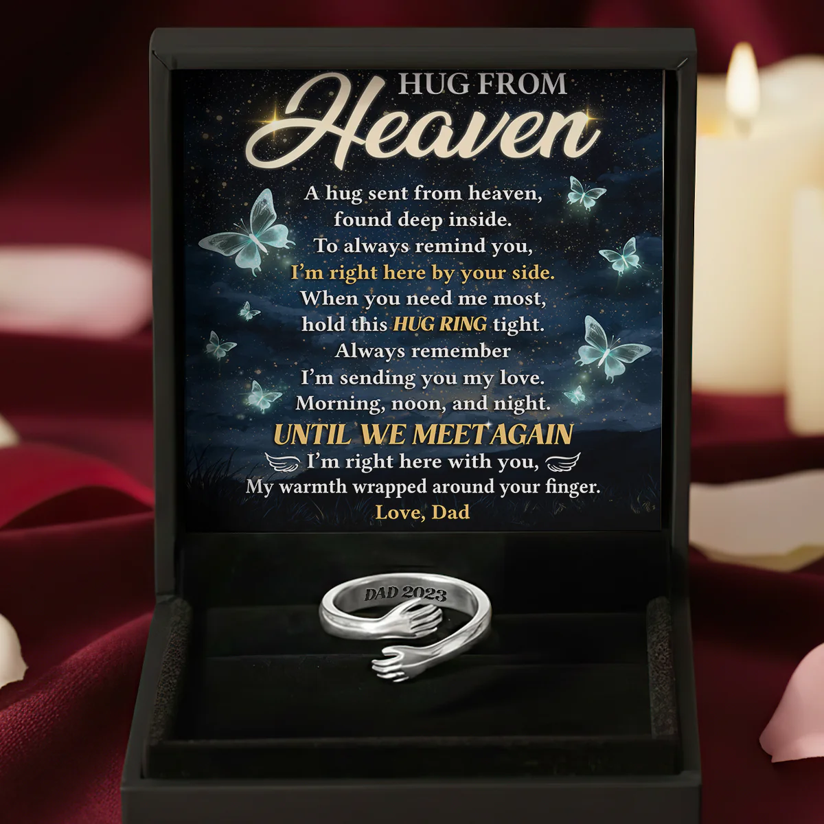 A Hug From Heaven - Personalized Hug Ring - Image 3