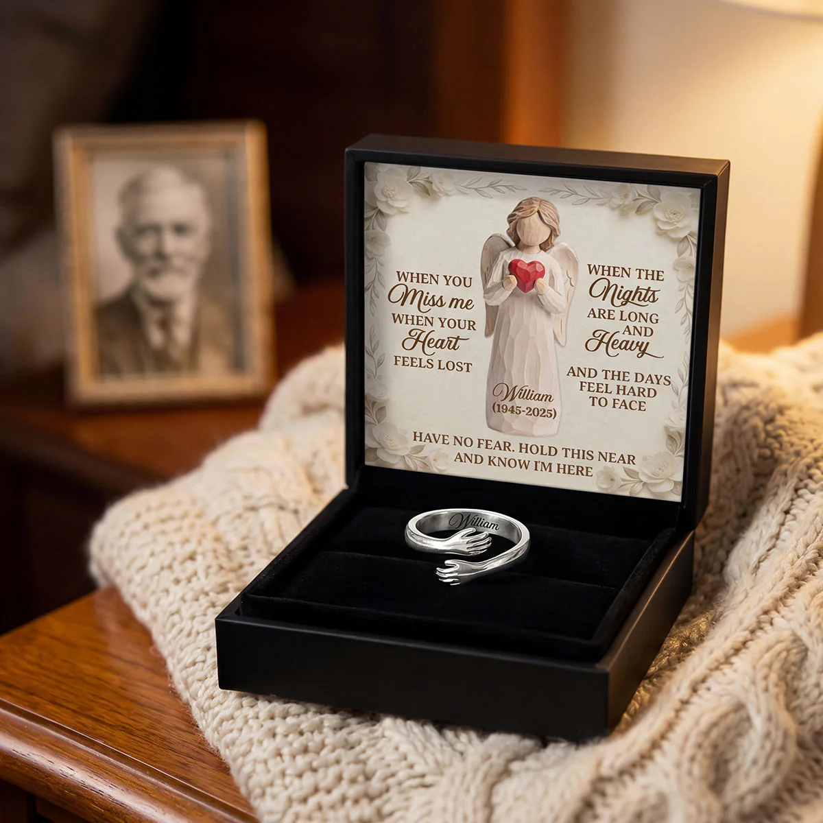 A Hug From Heaven - Personalized Hug Ring - Image 4