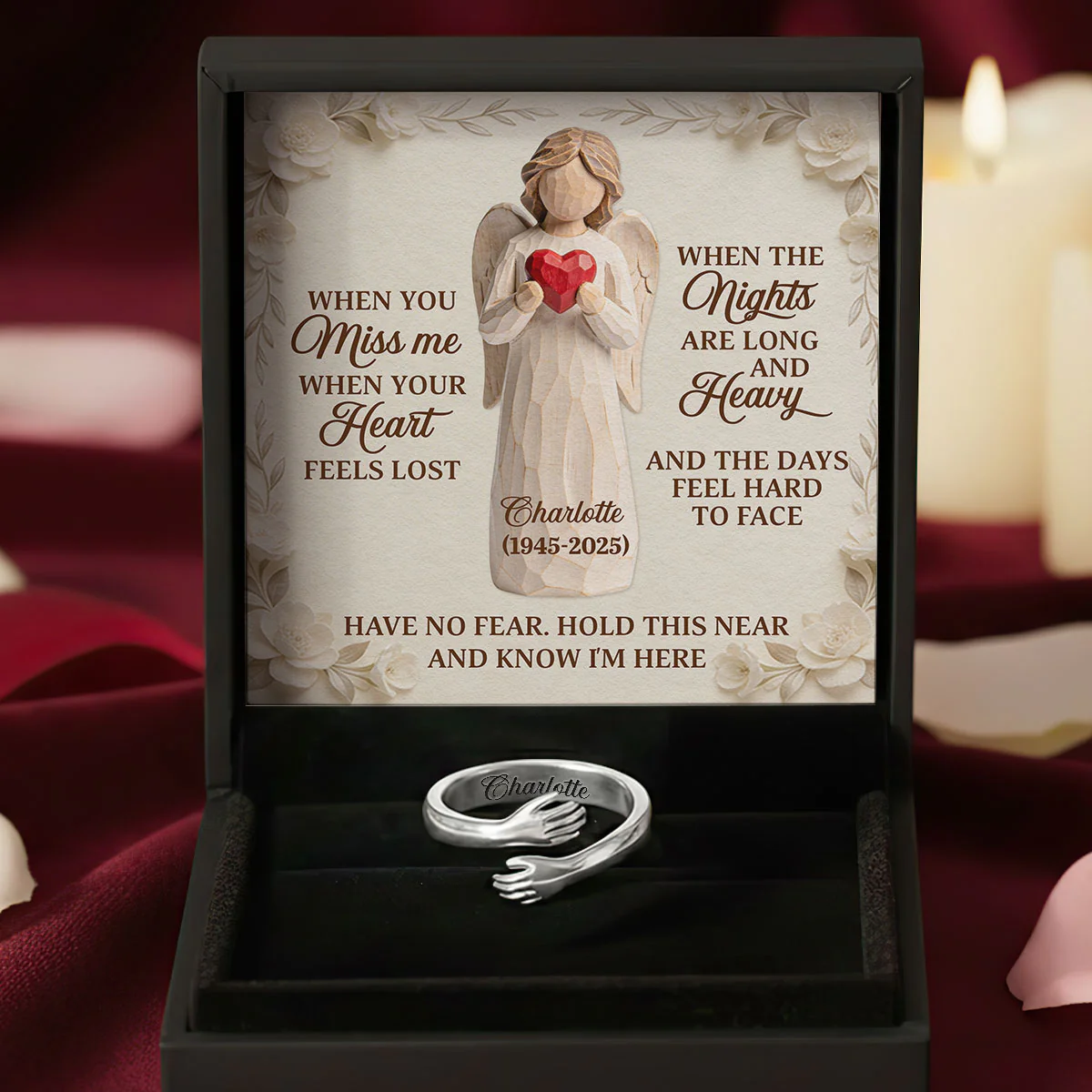 A Hug From Heaven - Personalized Hug Ring - Image 5