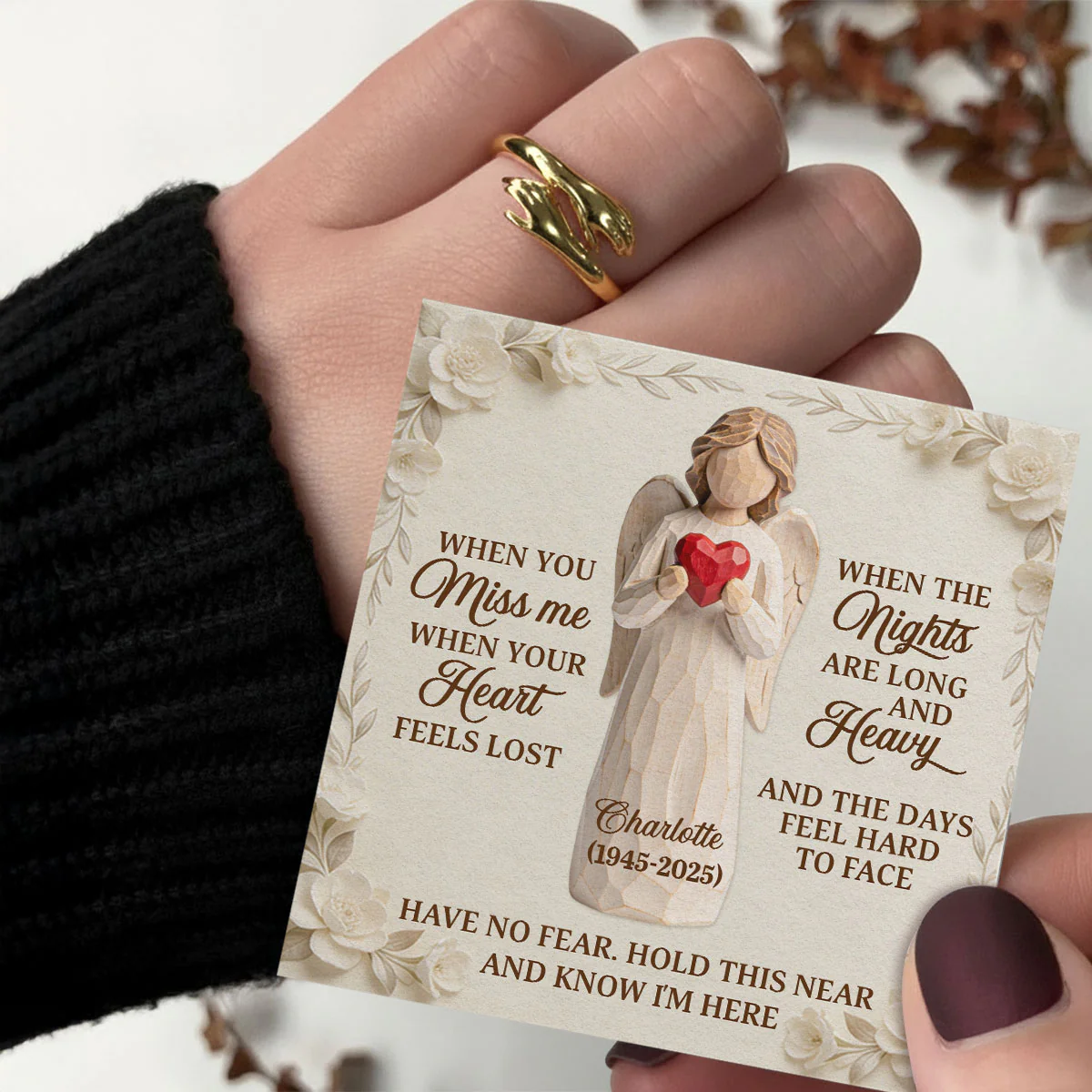 A Hug From Heaven - Personalized Hug Ring - Image 6