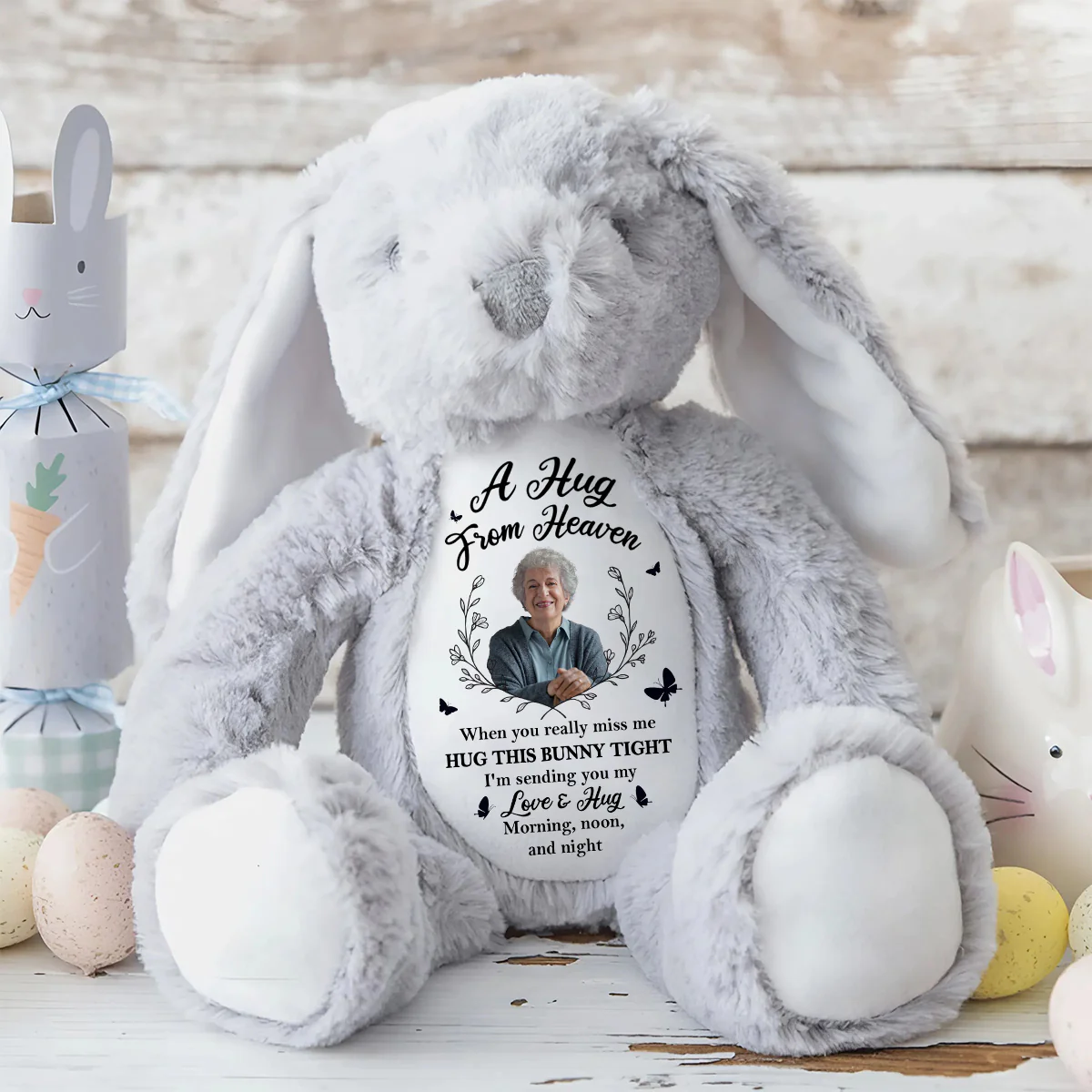 A Hug From Heaven - Personalized Stuffed Bunny - Image 8