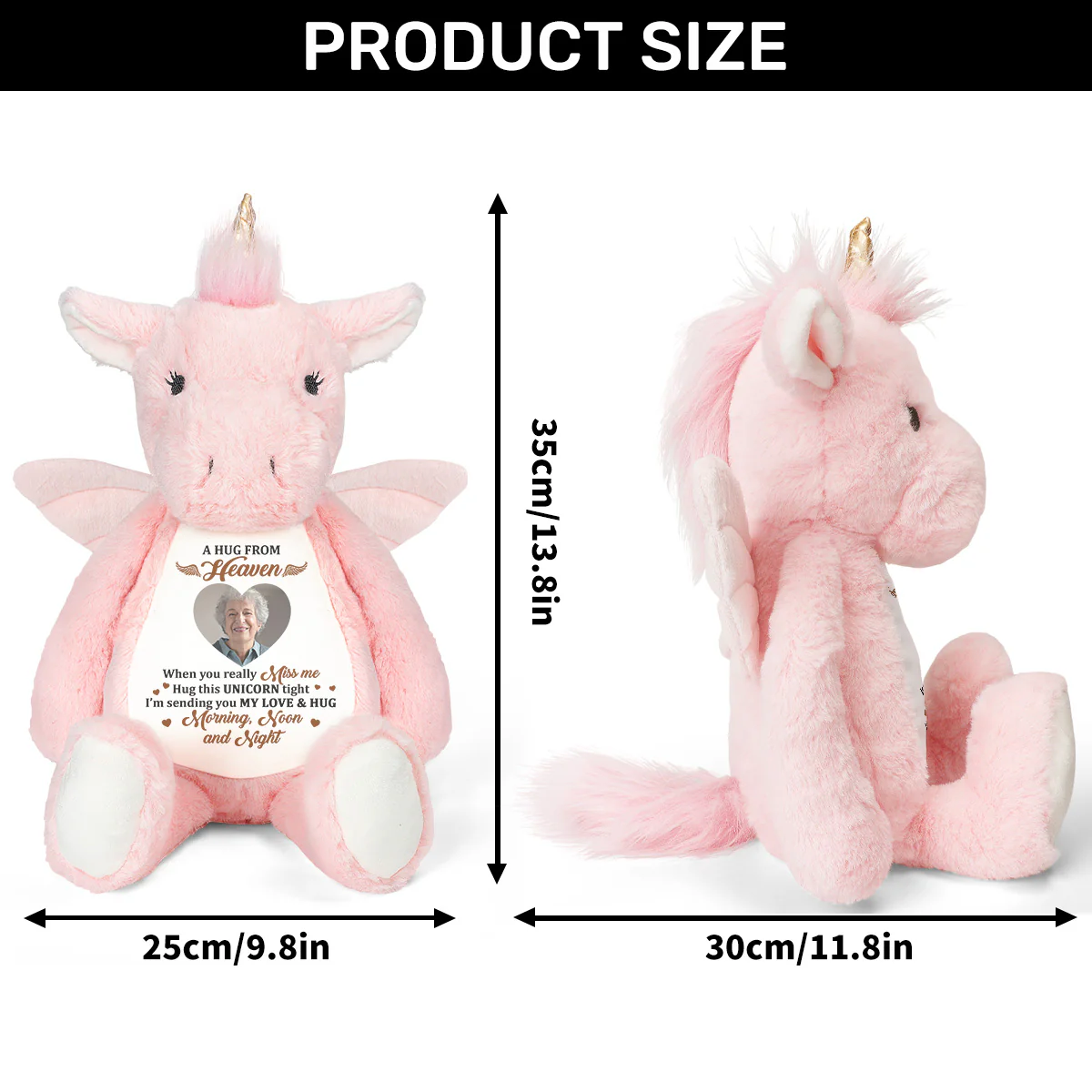 A Hug From Heaven - Personalized Stuffed Unicorn - Image 6