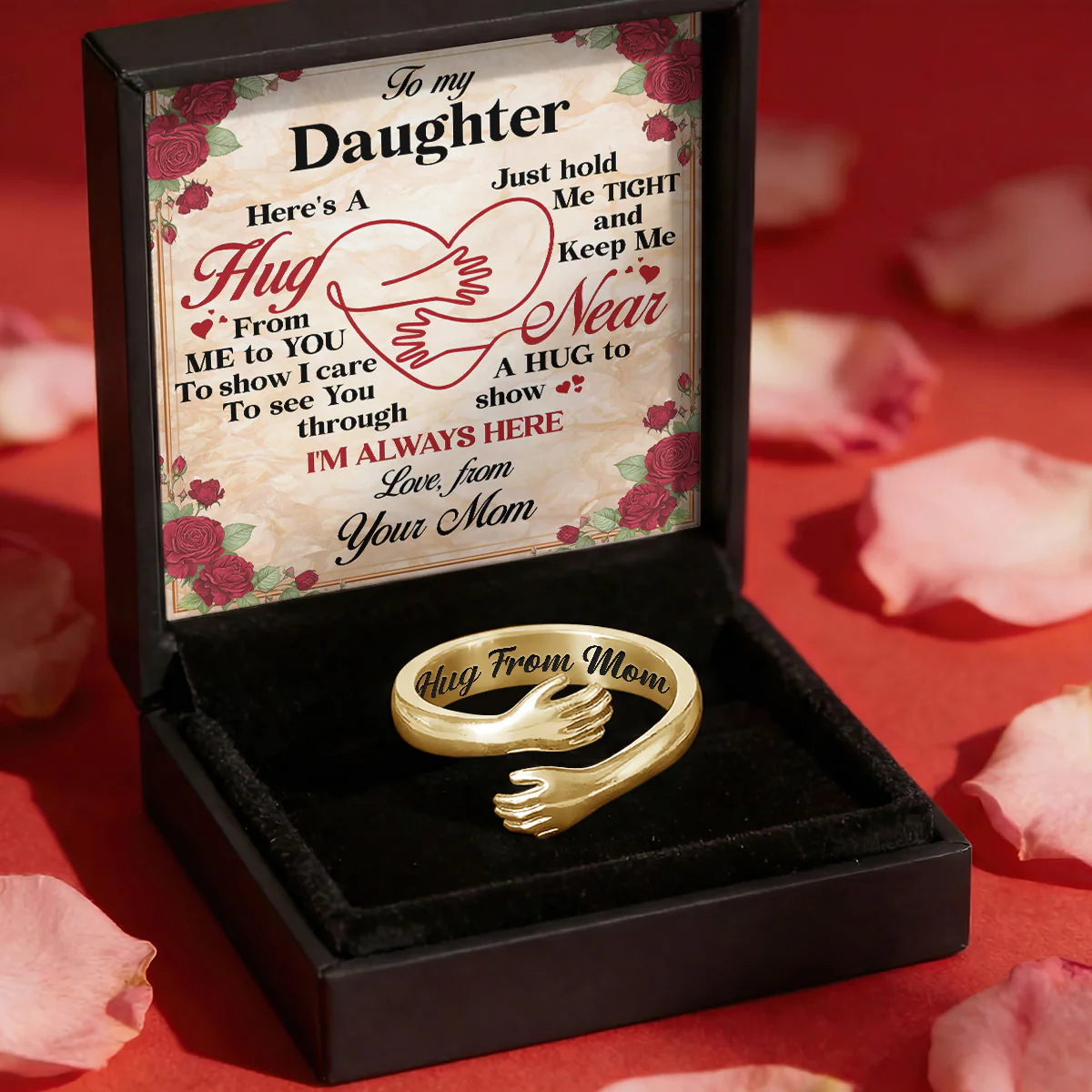 A Hug From Me To You - Personalized Hug Ring - Image 2