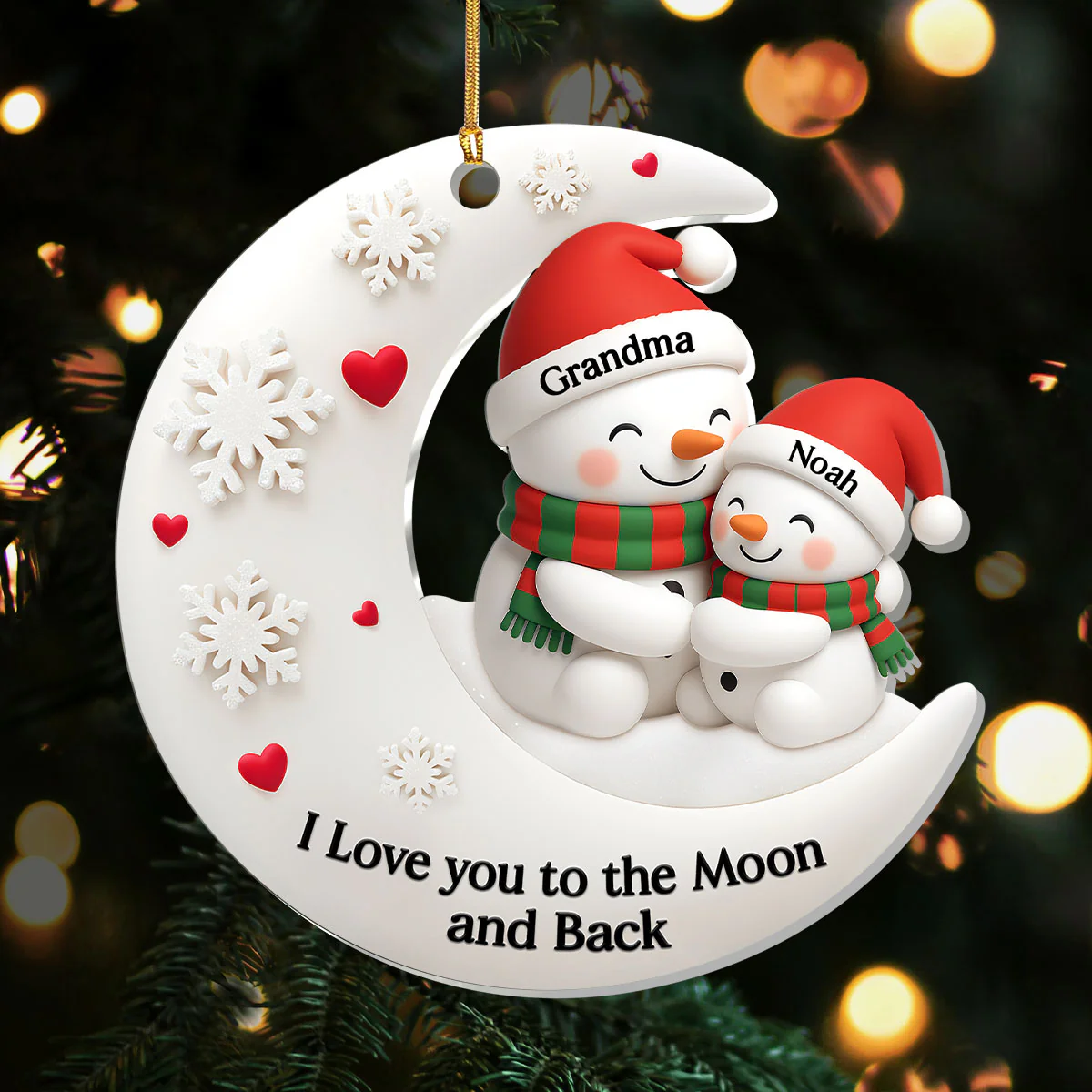 A Hug Full Of Love - Personalized 1-Layer Acrylic Ornament
