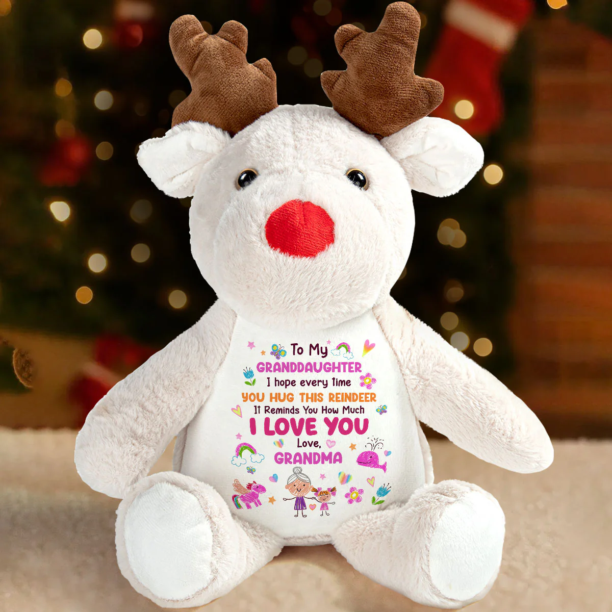 A Hug You Can Keep - Personalized Stuffed Reindeer