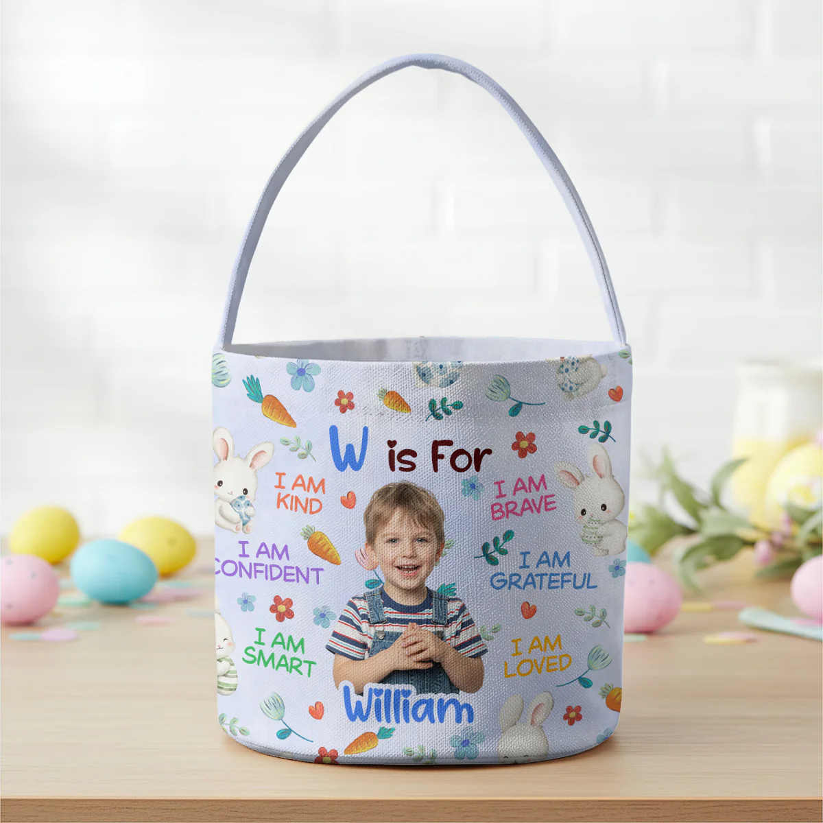 A Is For Amanda - Personalized Easter Basket - Image 4