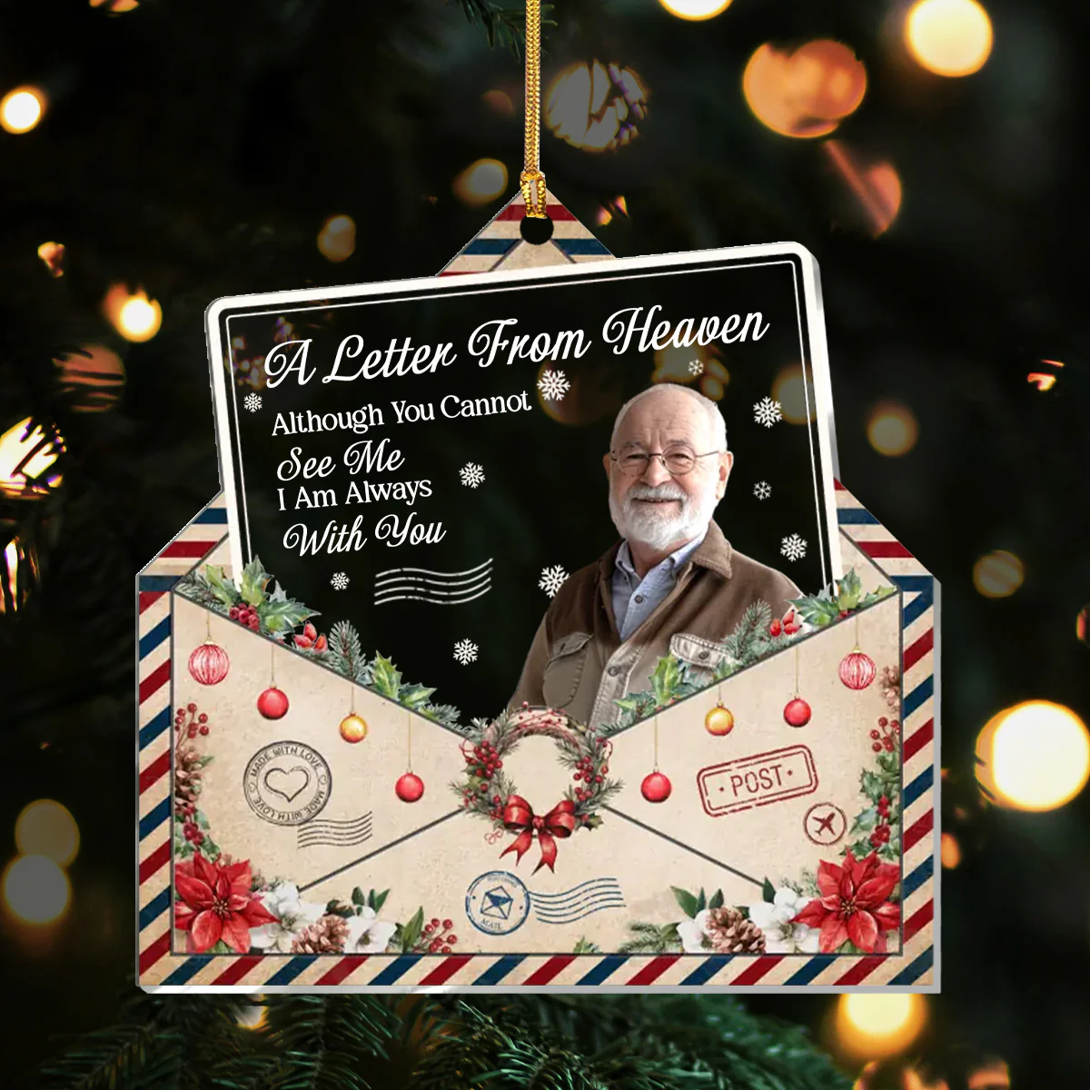 A Letter From Heaven - Personalized 1-Layer Acrylic Ornament