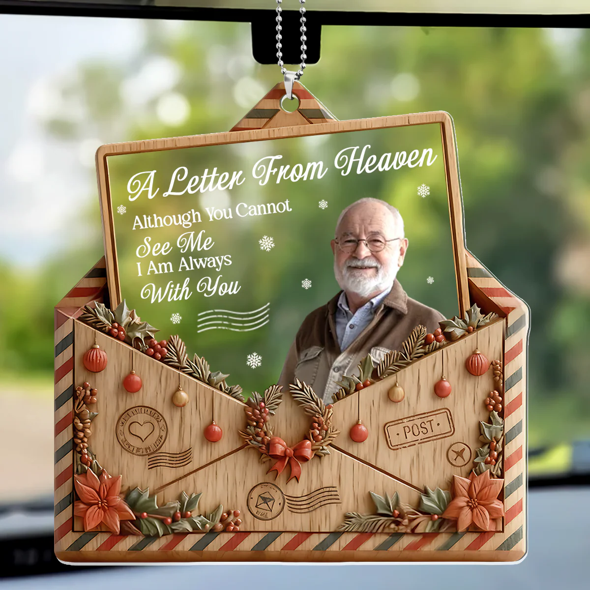 A Letter From Heaven - Personalized Car Acrylic Hanging Ornament
