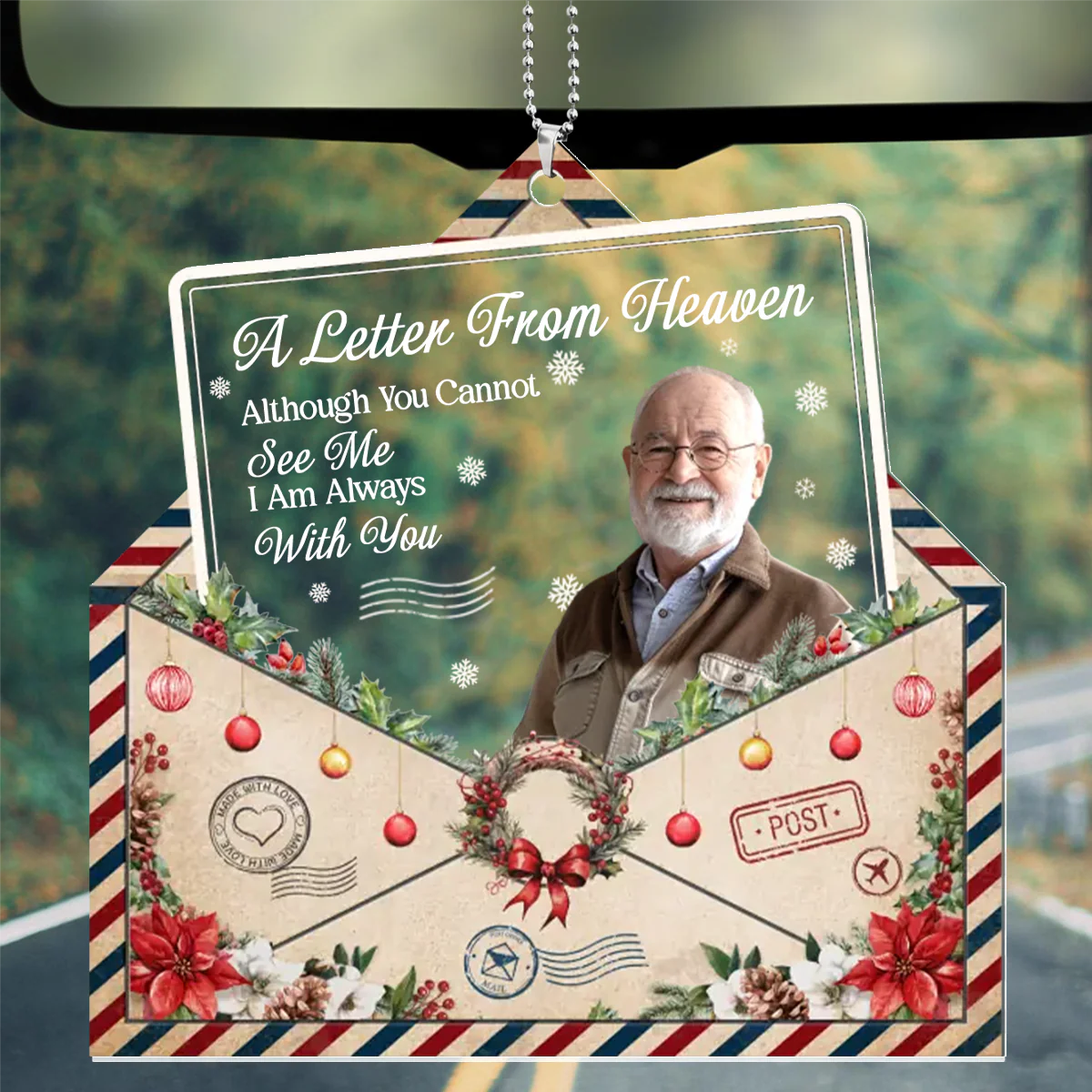 A Letter From Heaven - Personalized Car Acrylic Hanging Ornament - Image 2