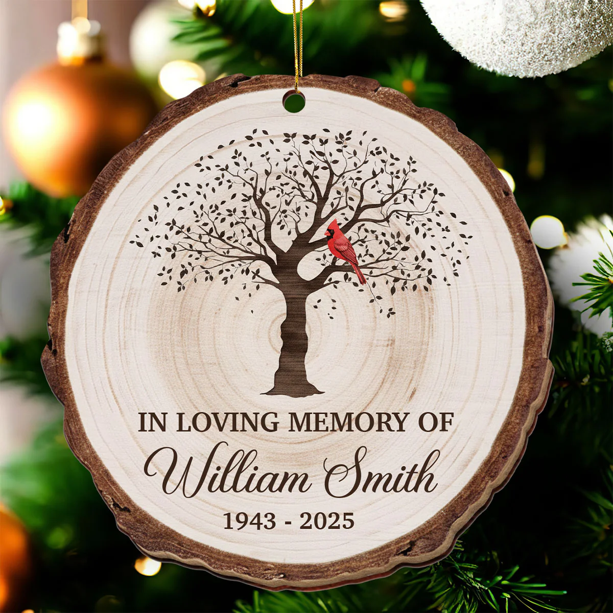 A Limb Has Fallen - Personalized Custom Shape Wood Ornament Cutout & Print - Image 3
