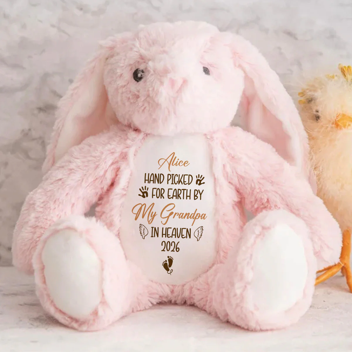 A Little Hug From Heaven - Personalized Stuffed Bunny - Image 7
