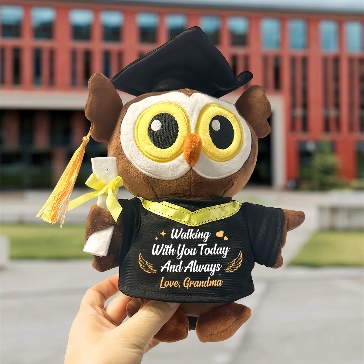 A Message From Heaven - Personalized Graduation Owl - Image 2