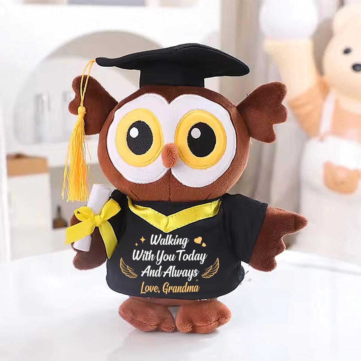 A Message From Heaven - Personalized Graduation Owl - Image 5