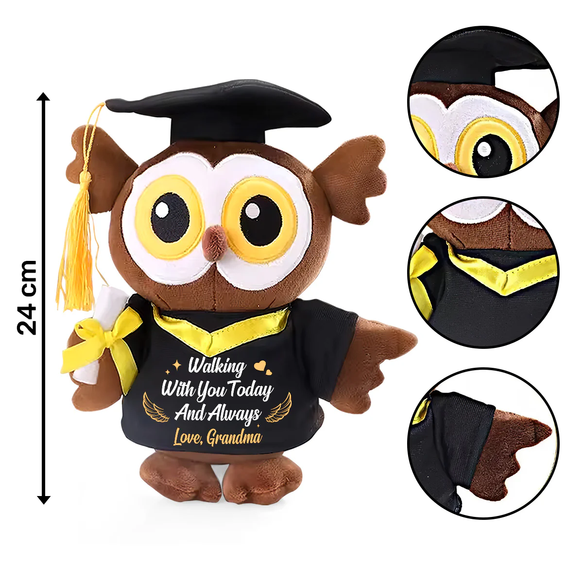 A Message From Heaven - Personalized Graduation Owl - Image 6