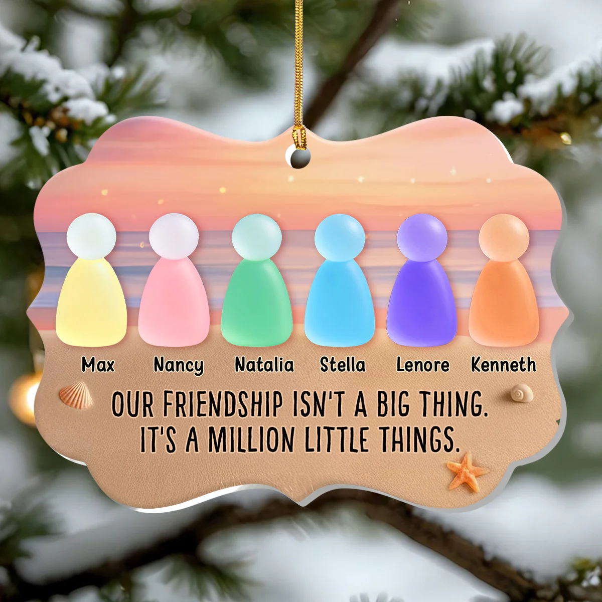 A Million Of Little Things - Personalized 1-Layer Acrylic Ornament - Image 2