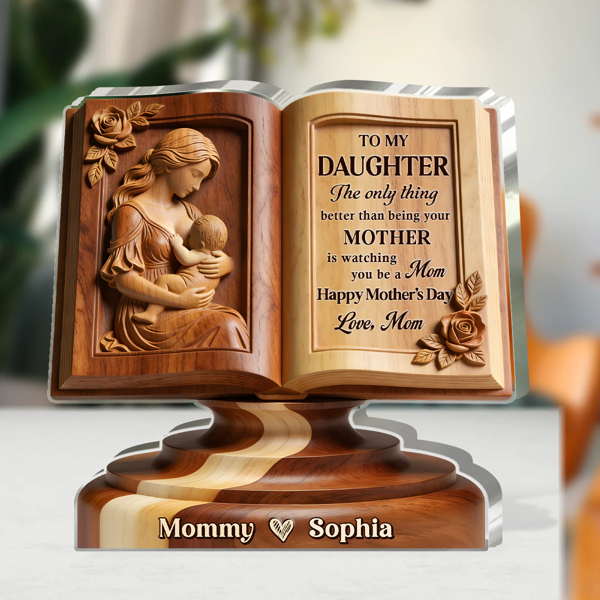A Mother’s Greatest Joy - Personalized Custom Shaped Acrylic Plaque - Image 3