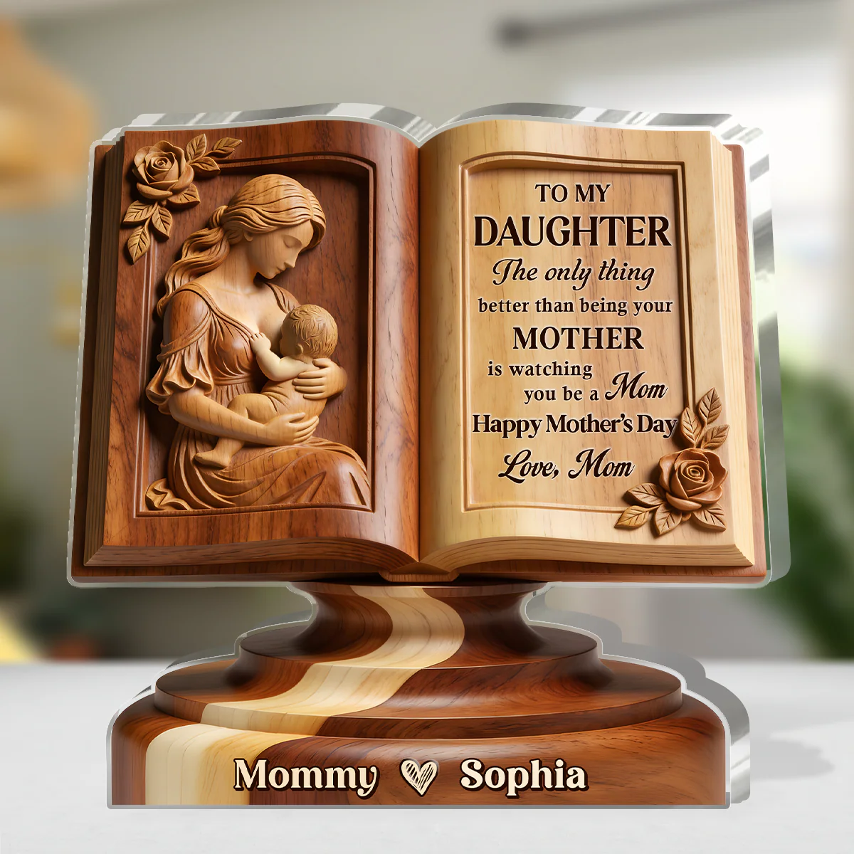 A Mother’s Greatest Joy - Personalized Custom Shaped Acrylic Plaque - Image 4
