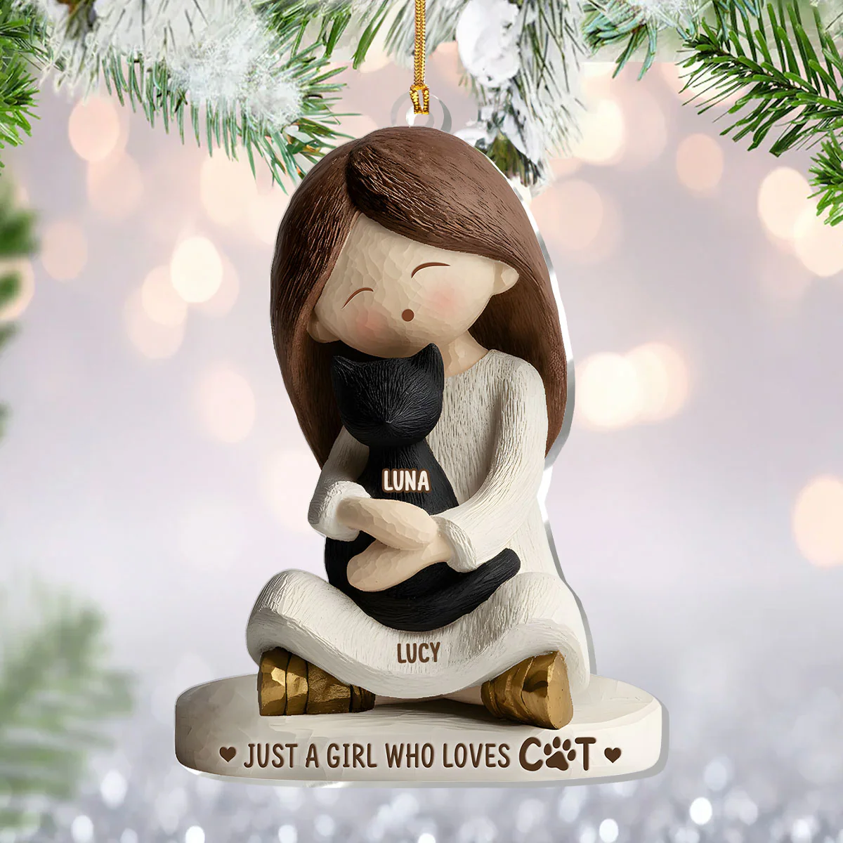 A Pawfect Bond That Can't Be Broken - Personalized 1-Layer Acrylic Ornament