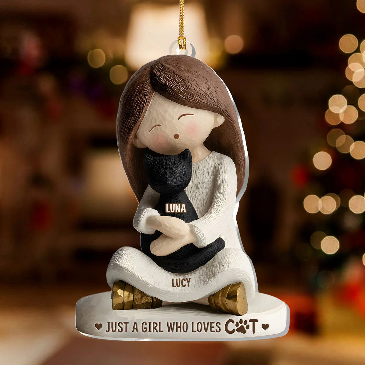 A Pawfect Bond That Can't Be Broken - Personalized 1-Layer Acrylic Ornament - Image 3