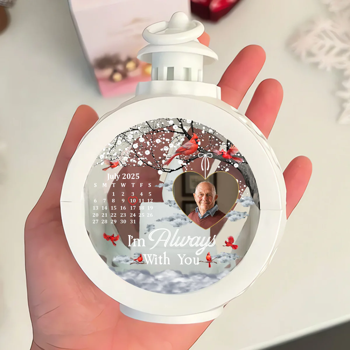 A Piece Of My Heart Left The Day God Called You Home - Personalized Lantern Night Light - Image 4