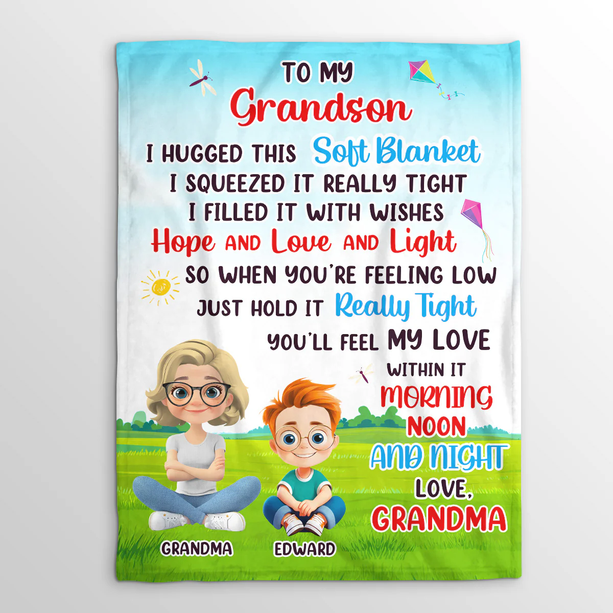 A Piece Of My Heart - Personalized Fleece Blanket - Image 3