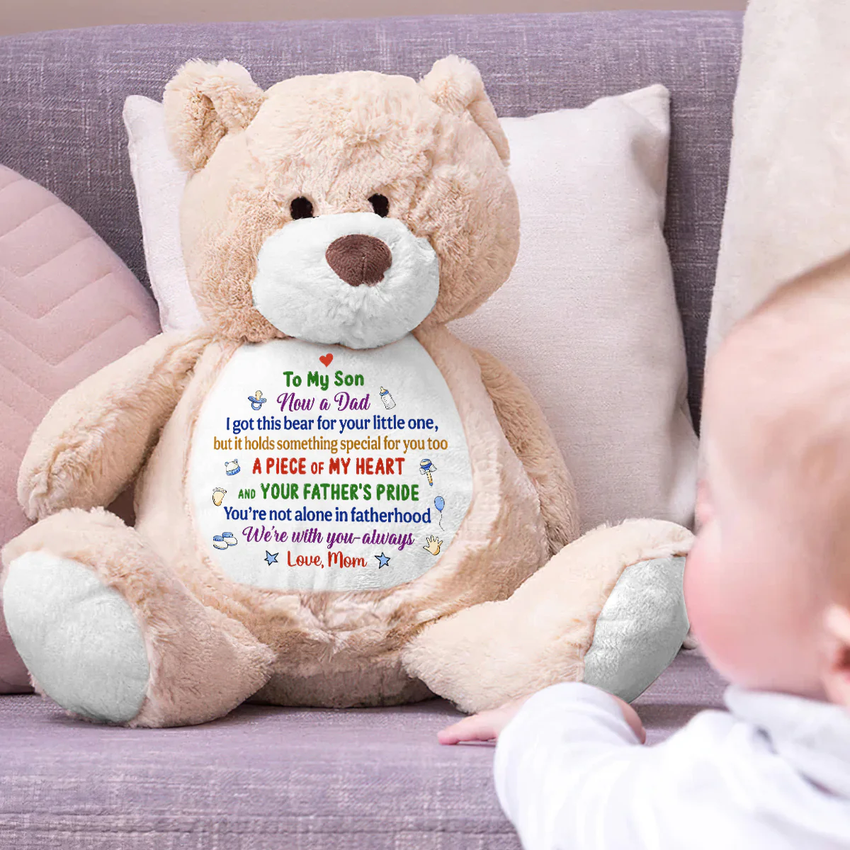 A Piece Of My Heart - Personalized Teddy Bear - Image 3