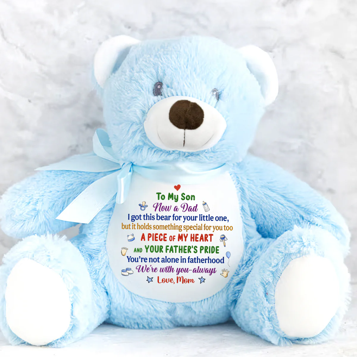 A Piece Of My Heart - Personalized Teddy Bear - Image 4