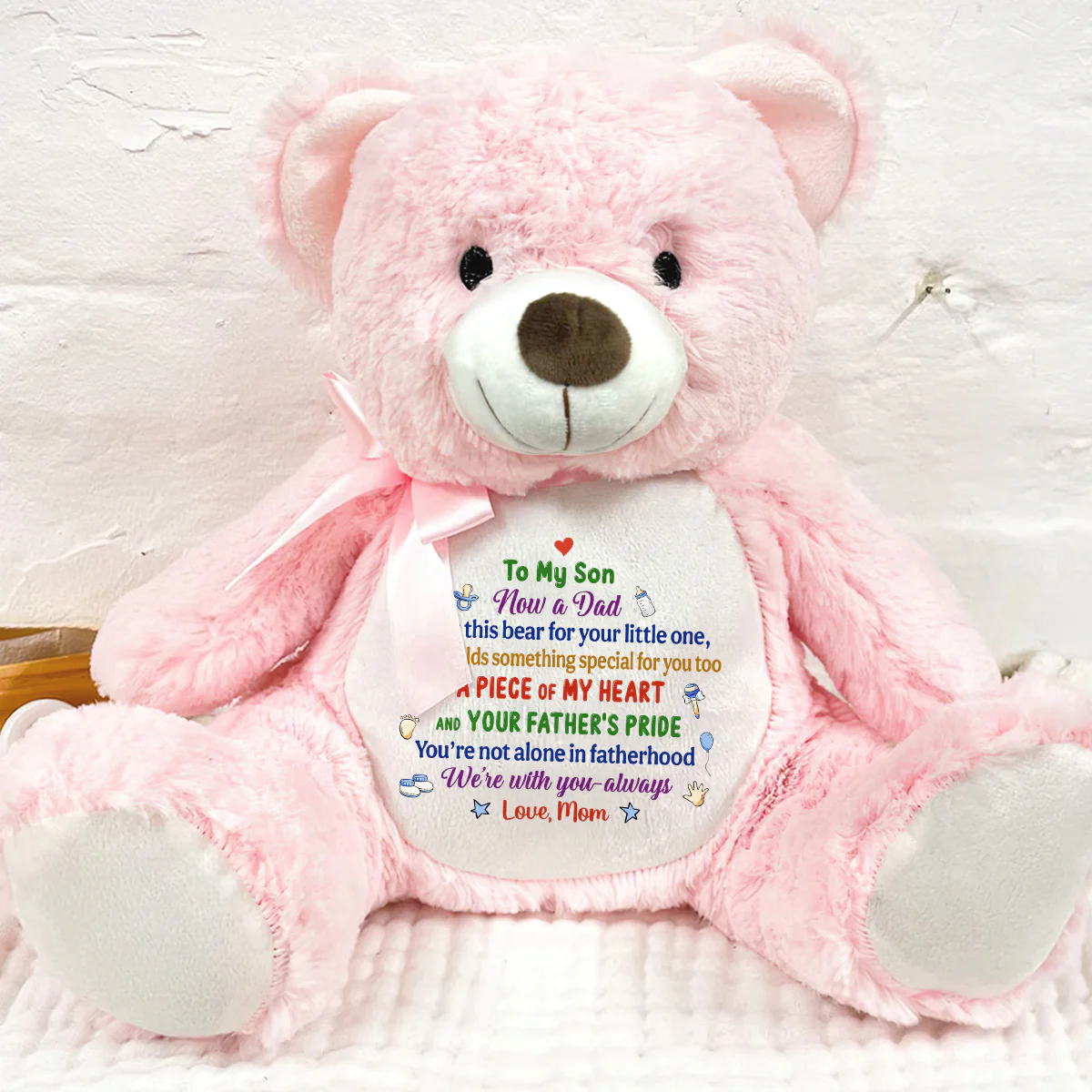 A Piece Of My Heart - Personalized Teddy Bear - Image 7
