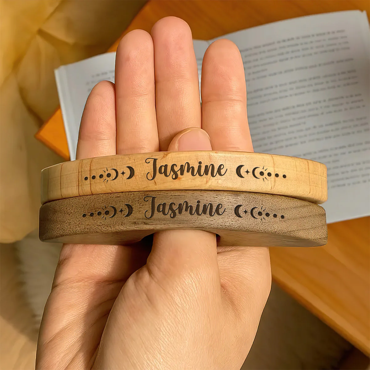 A Reader Lives A Thousand Lives - Personalized Book Page Holder - Image 4