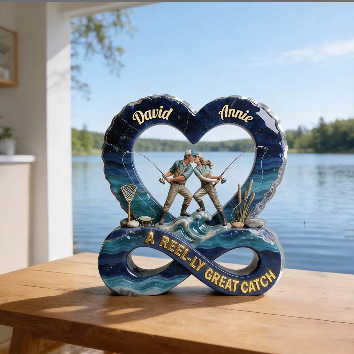 A Reel-ly Great Catch - Personalized Custom Shaped Acrylic Plaque - Image 4