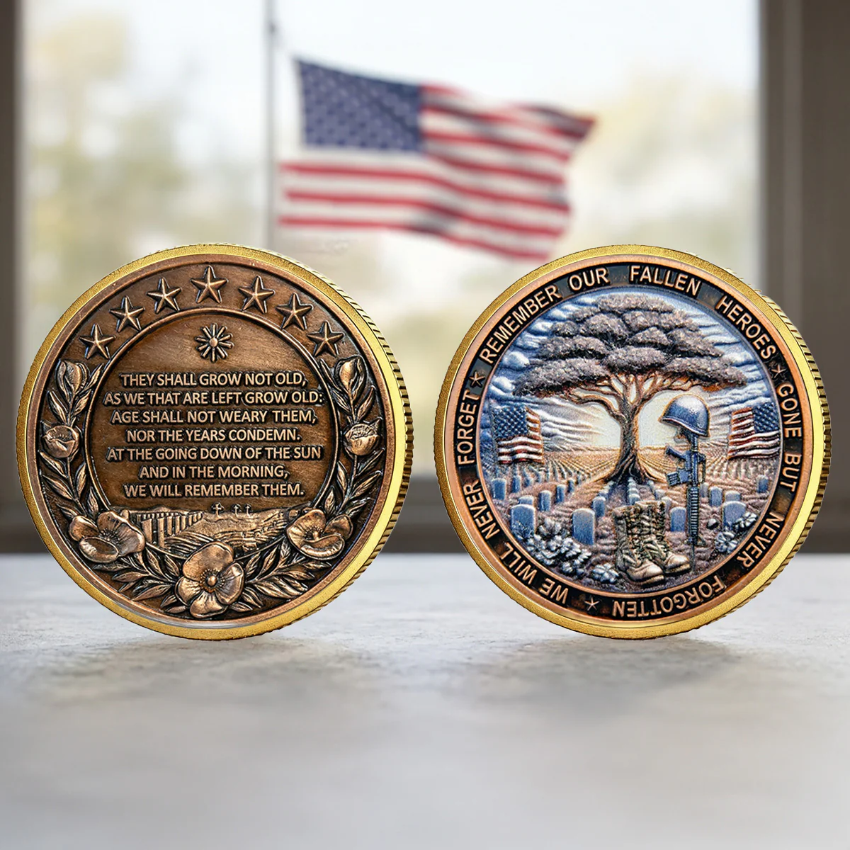 A Salute To Veterans, A Remembrance Of Heroes -  Commemorative Coin