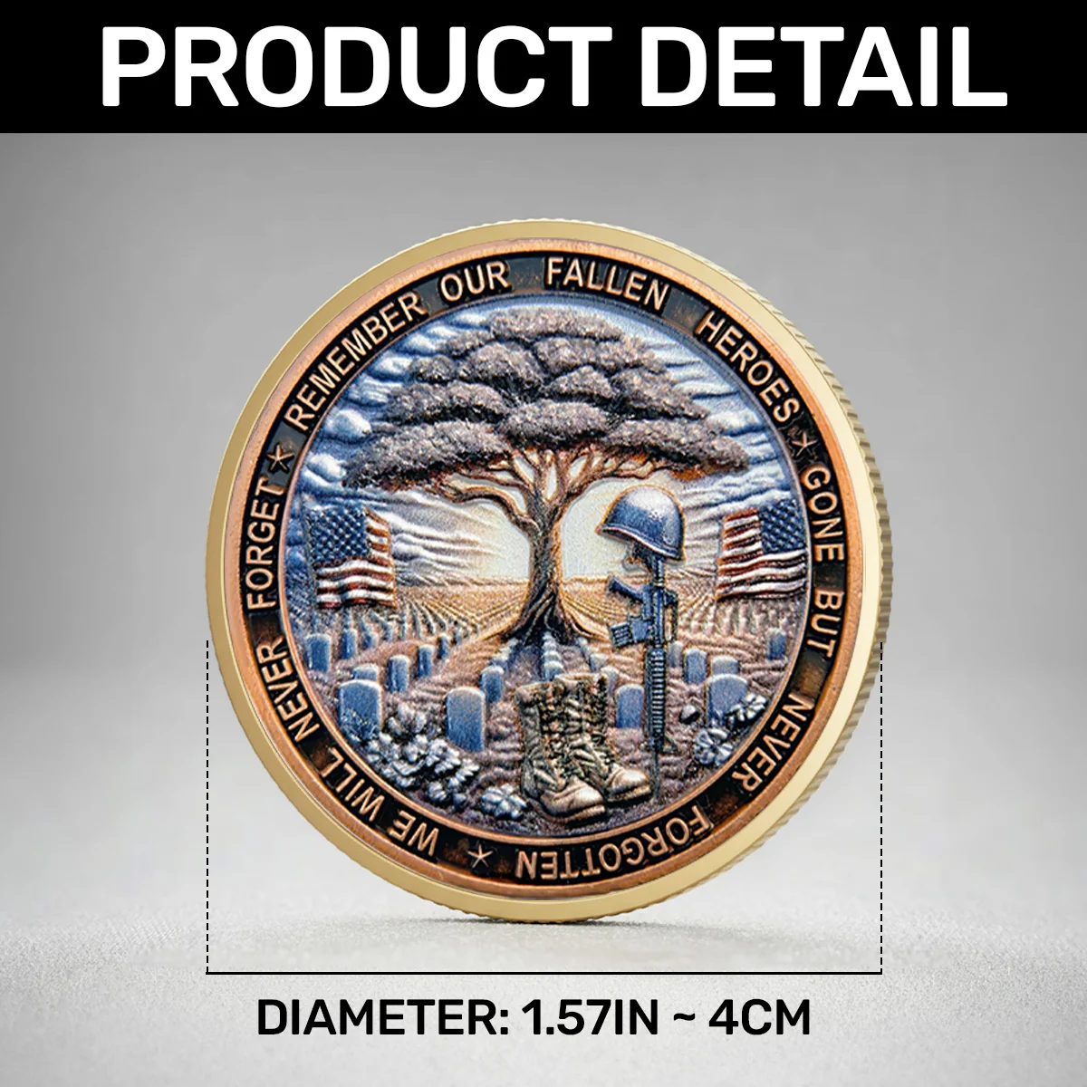 A Salute To Veterans, A Remembrance Of Heroes -  Commemorative Coin - Image 8
