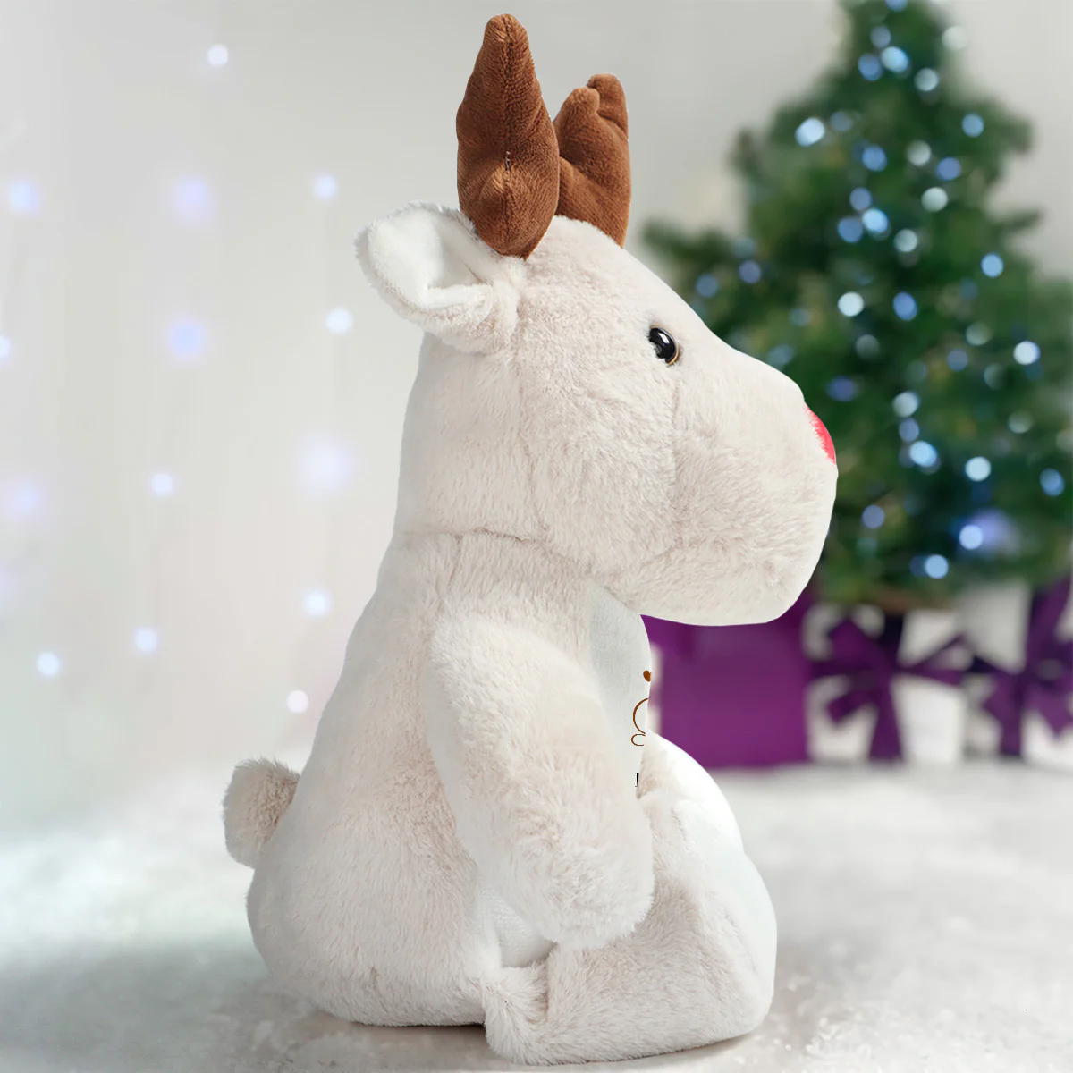 A Warm Hug Sent From Heaven - Personalized Stuffed Reindeer - Image 3